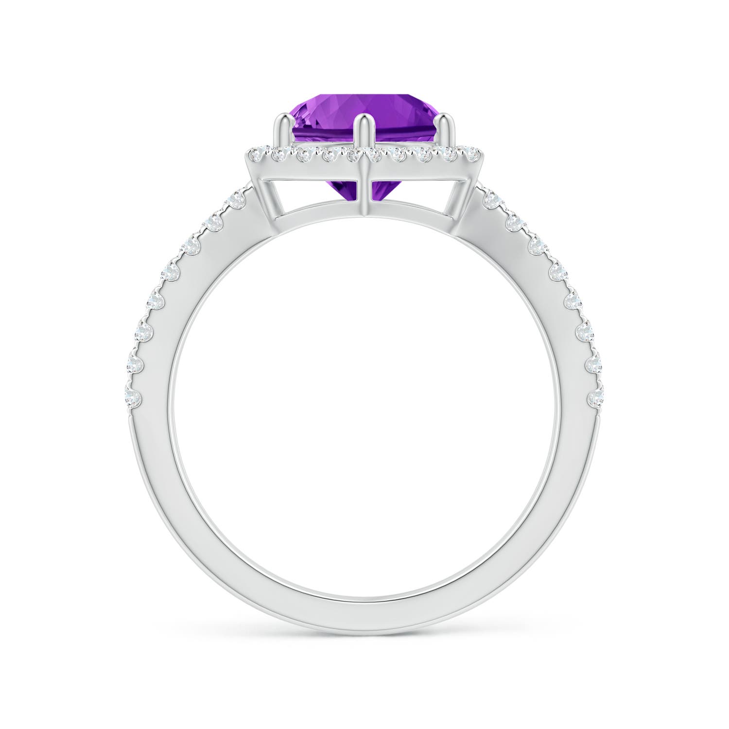 AAAA - Amethyst / 2.36 CT / 14 KT White Gold