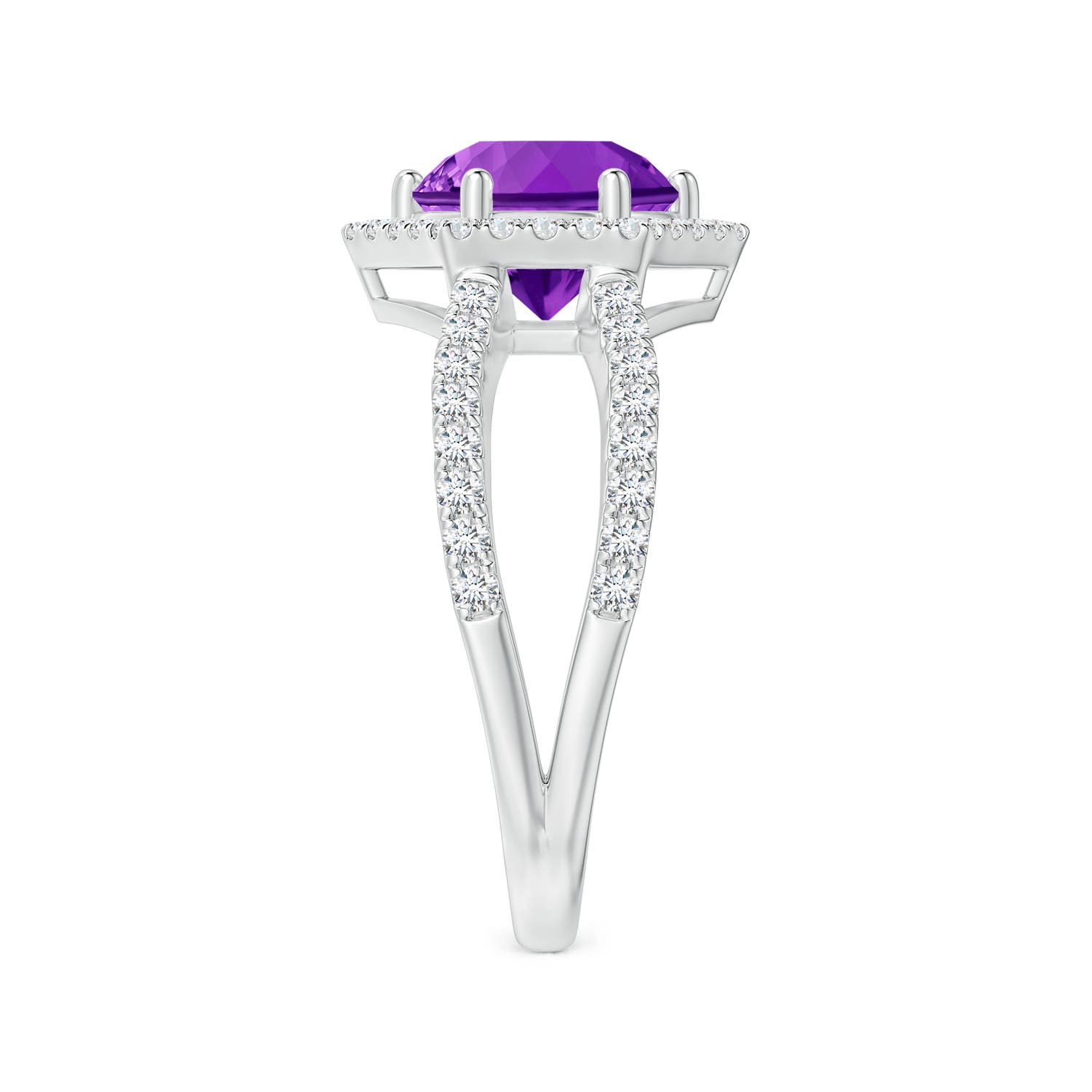 AAAA - Amethyst / 2.36 CT / 14 KT White Gold