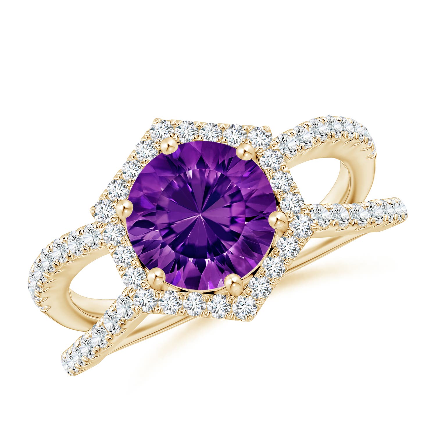 AAAA - Amethyst / 2.36 CT / 14 KT Yellow Gold