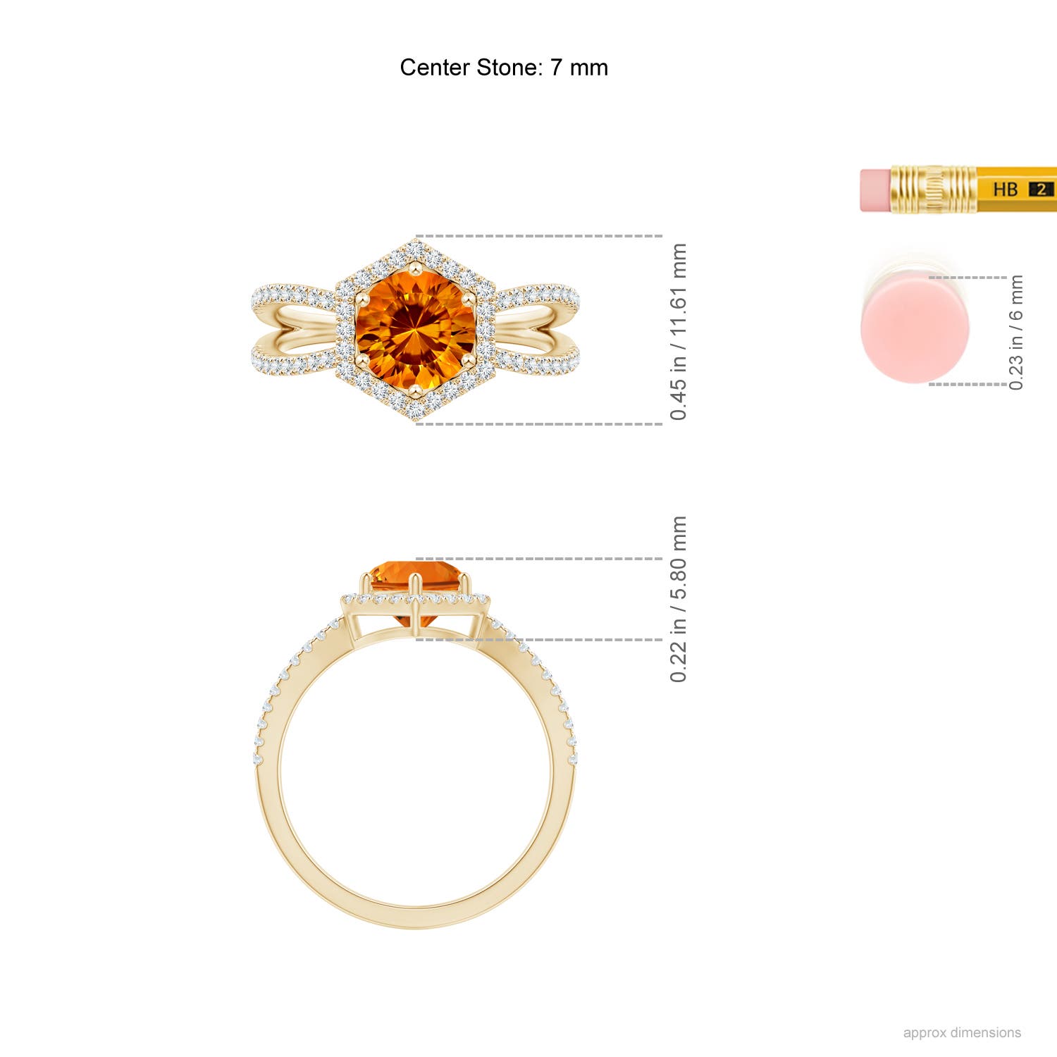 AAAA - Citrine / 1.34 CT / 14 KT Yellow Gold