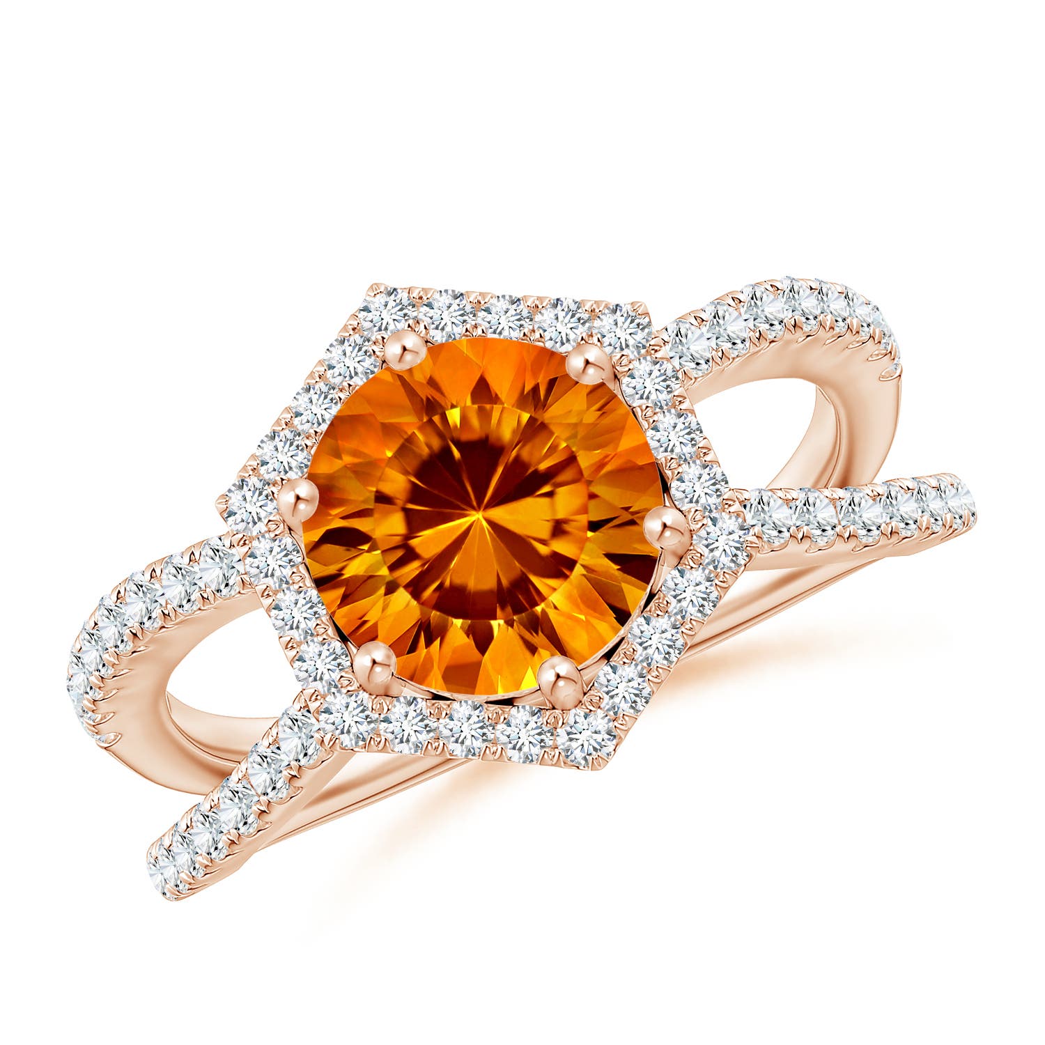 AAAA - Citrine / 2.36 CT / 14 KT Rose Gold