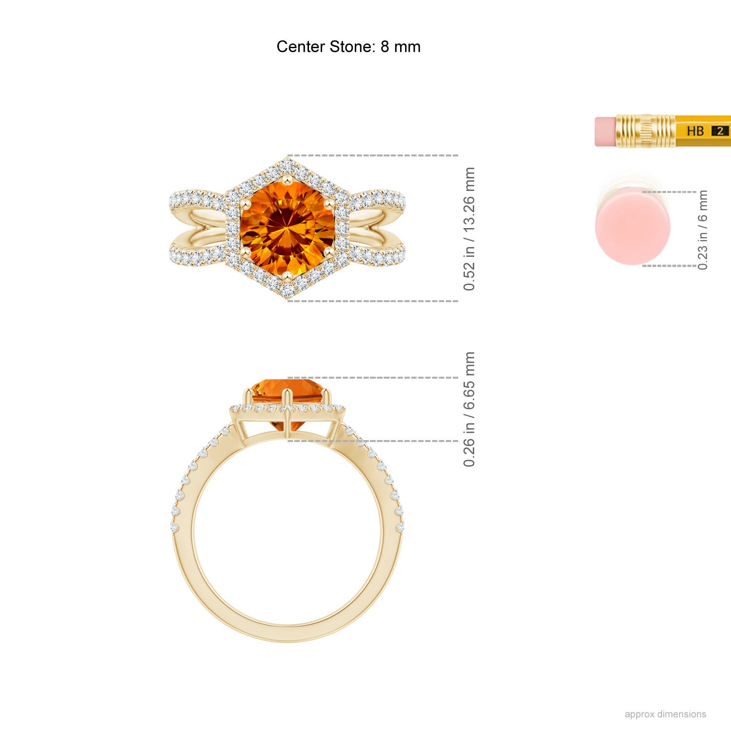 AAAA - Citrine / 2.36 CT / 14 KT Yellow Gold