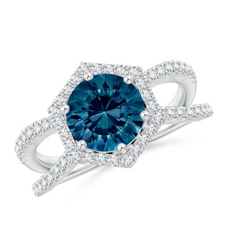 Round AAAA London Blue Topaz