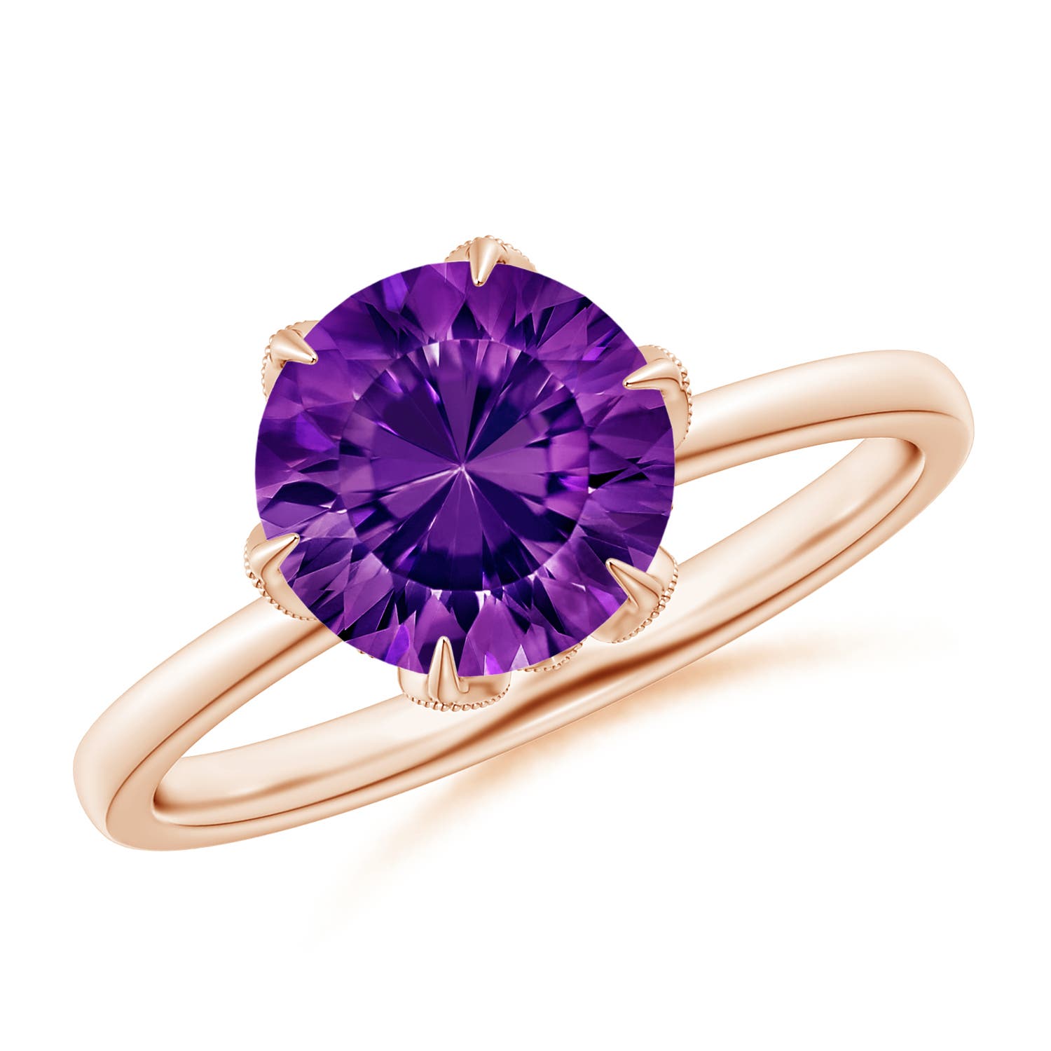 AAAA - Amethyst / 1.94 CT / 14 KT Rose Gold