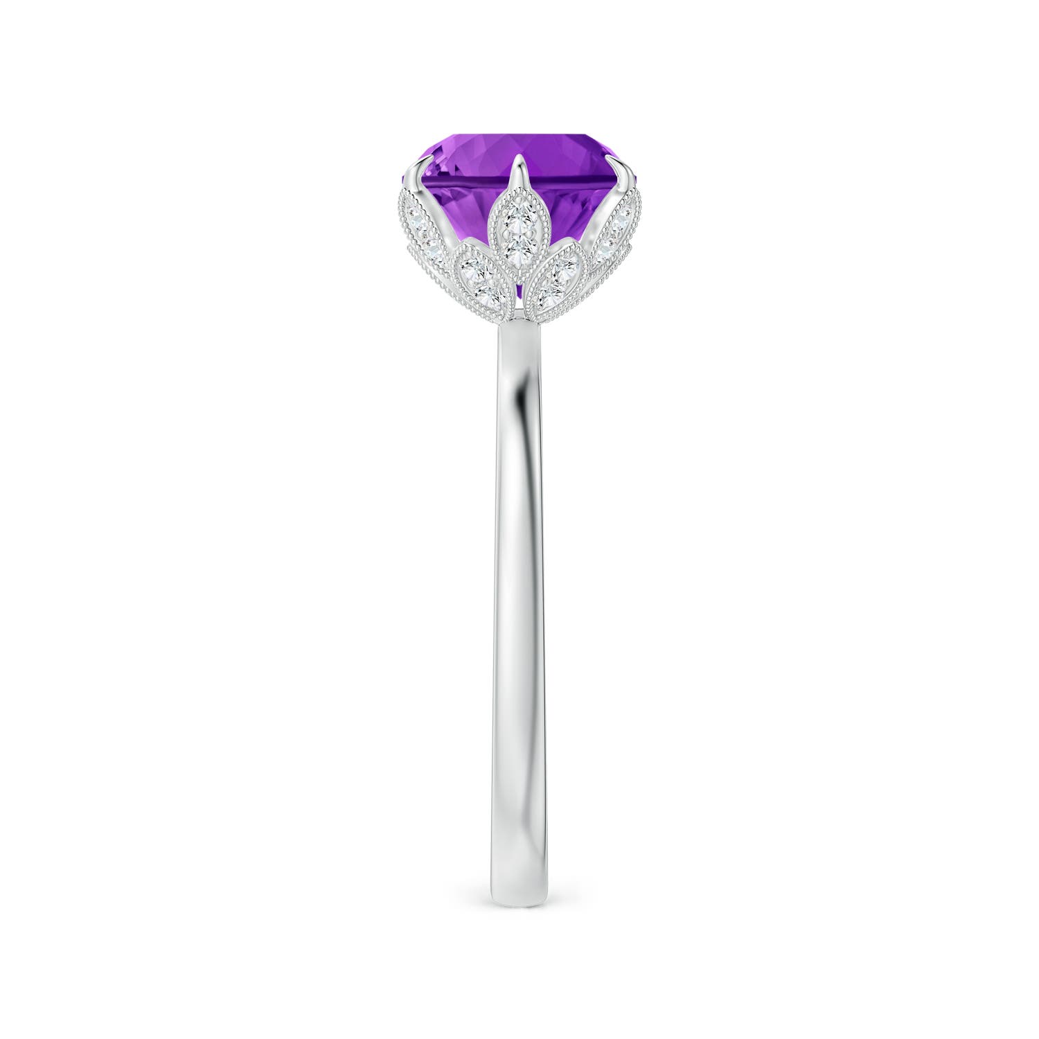 AAAA - Amethyst / 1.94 CT / 14 KT White Gold