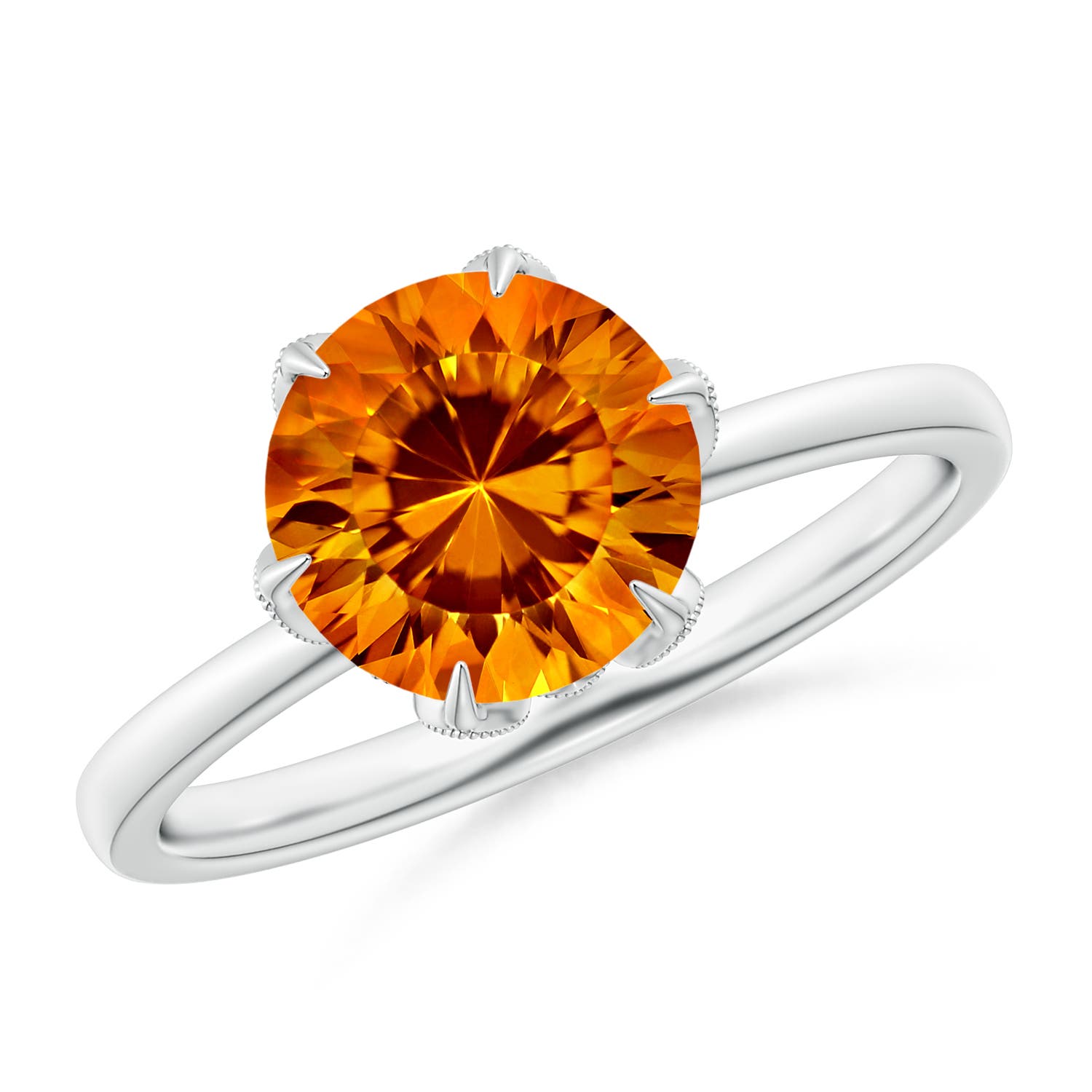 AAAA - Citrine / 1.94 CT / 14 KT White Gold