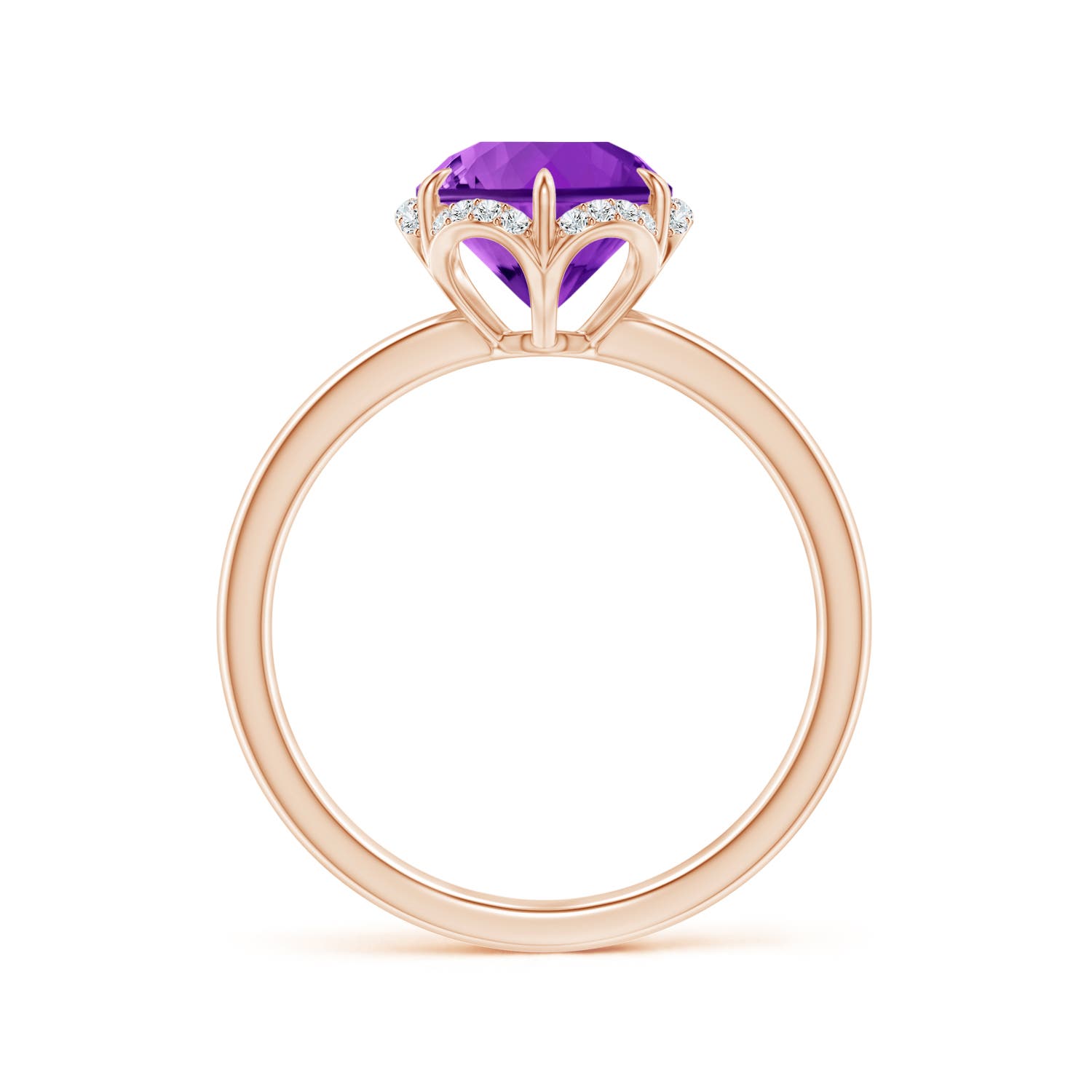 AAAA - Amethyst / 1.87 CT / 14 KT Rose Gold