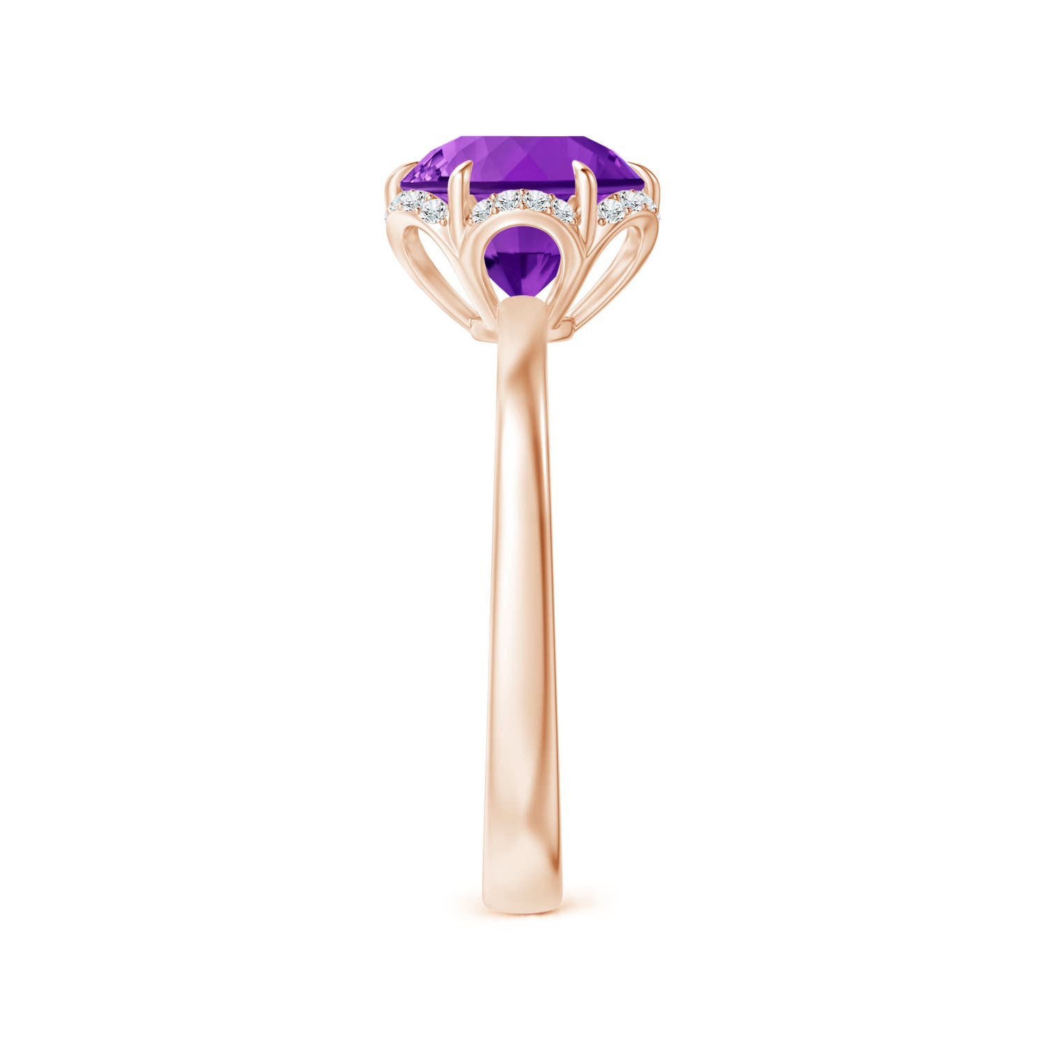 AAAA - Amethyst / 1.87 CT / 14 KT Rose Gold