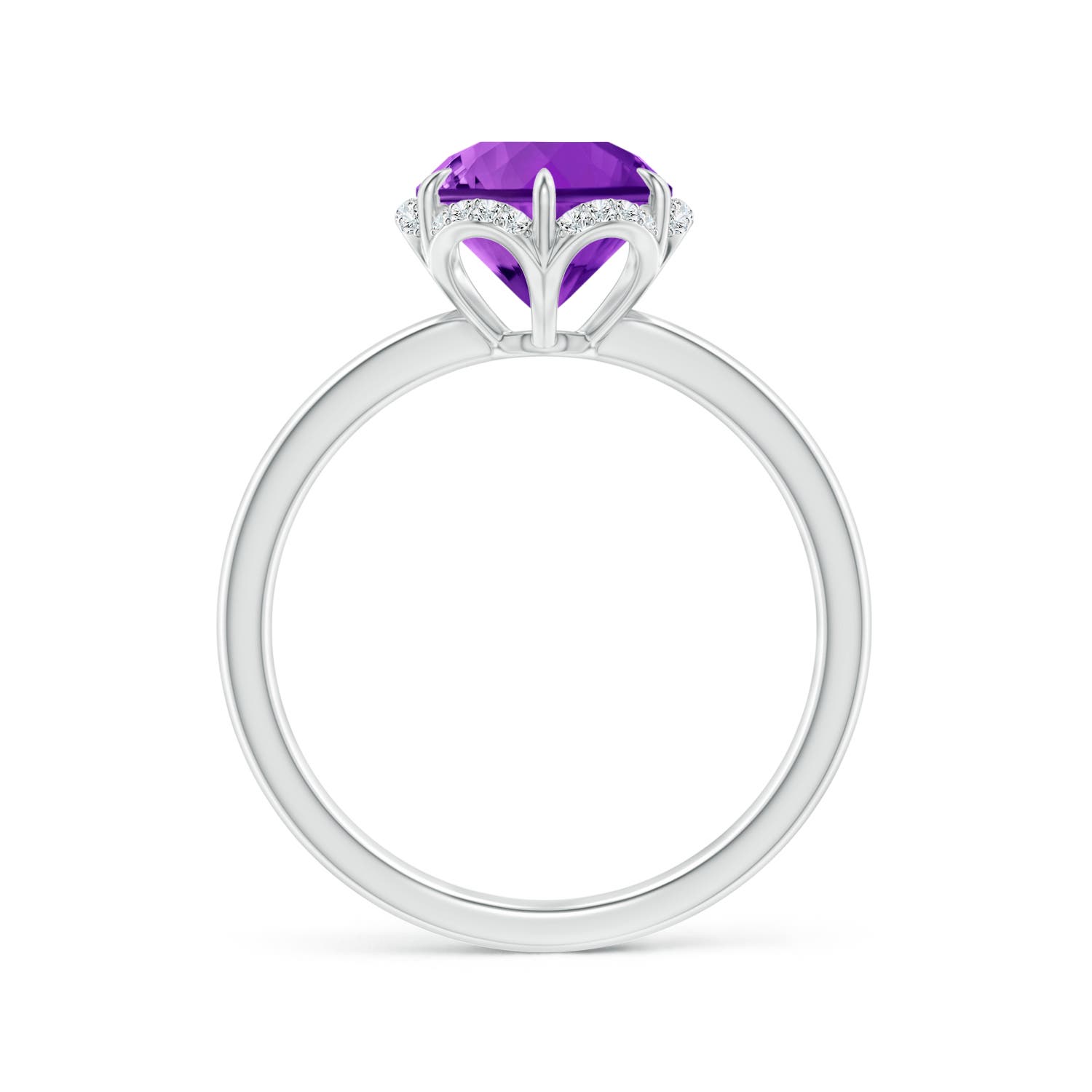 AAAA - Amethyst / 1.87 CT / 14 KT White Gold