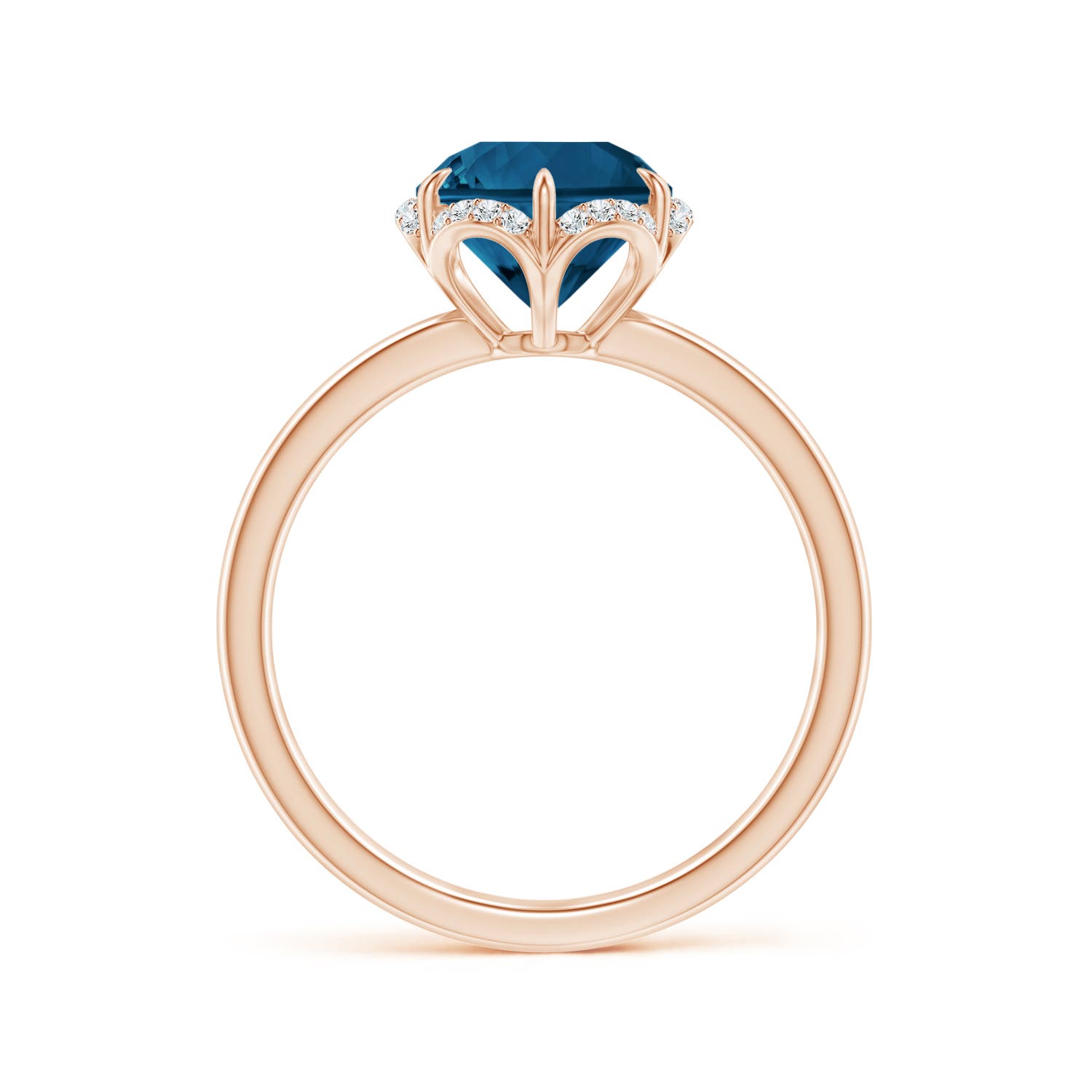 AAAA - London Blue Topaz / 2.17 CT / 14 KT Rose Gold