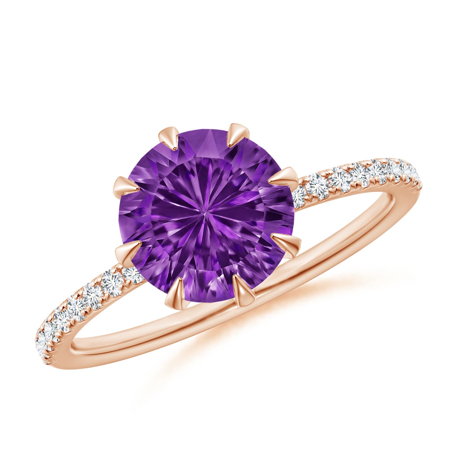 AAAA - Amethyst / 2.07 CT / 14 KT Rose Gold