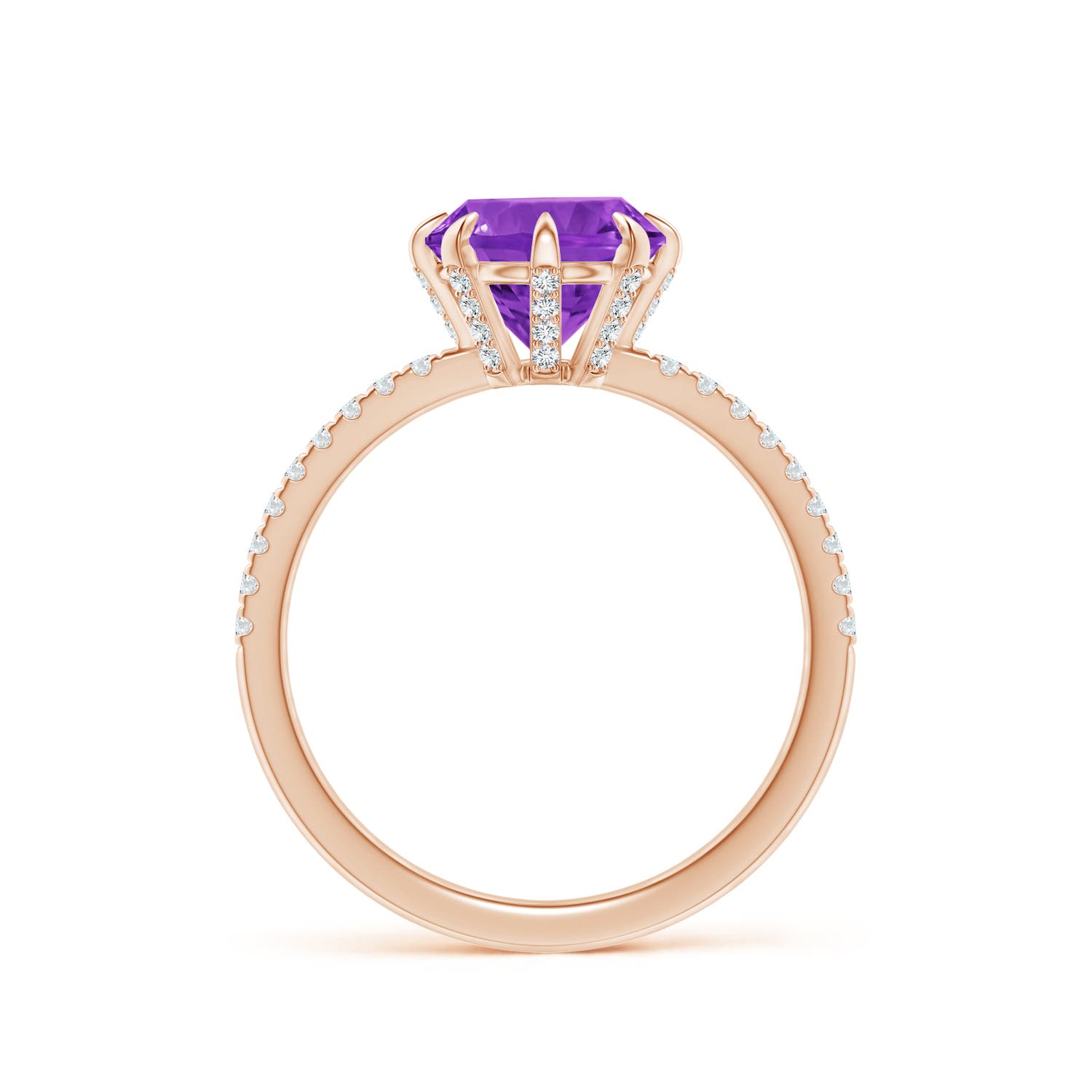 AAAA - Amethyst / 2.07 CT / 14 KT Rose Gold