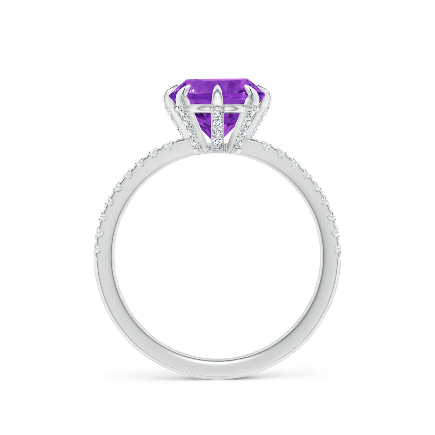 AAAA - Amethyst / 2.07 CT / 14 KT White Gold