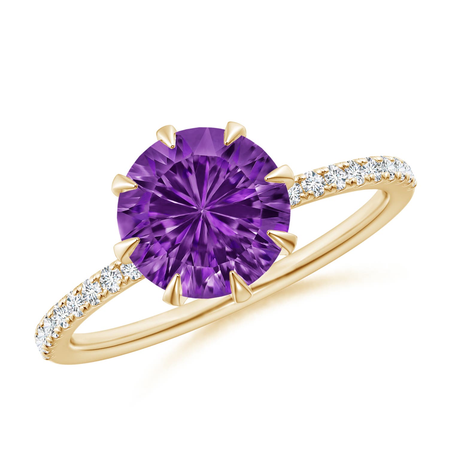 AAAA - Amethyst / 2.07 CT / 14 KT Yellow Gold