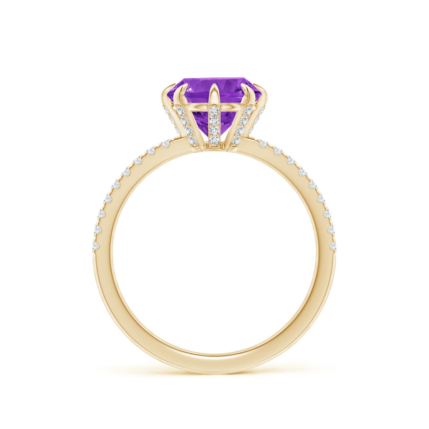 AAAA - Amethyst / 2.07 CT / 14 KT Yellow Gold