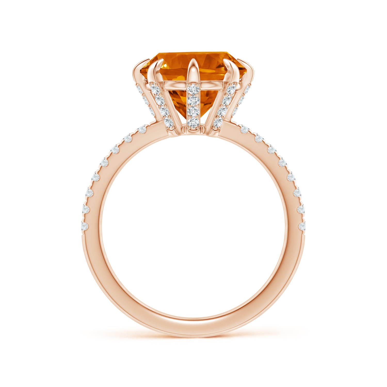 AAAA - Citrine / 3.4 CT / 14 KT Rose Gold