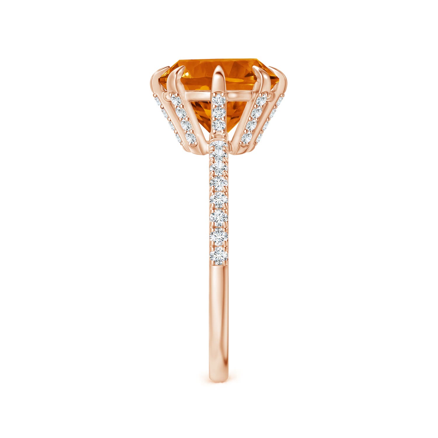 AAAA - Citrine / 3.4 CT / 14 KT Rose Gold