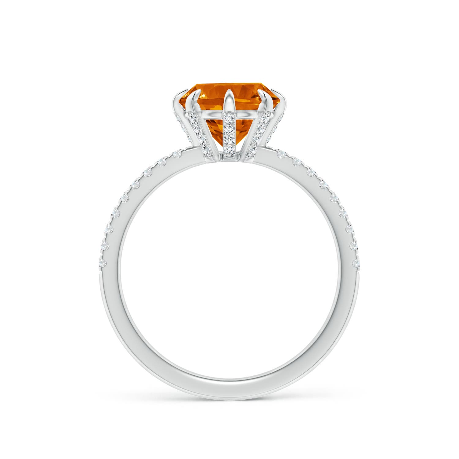 AAAA - Citrine / 2.07 CT / 14 KT White Gold