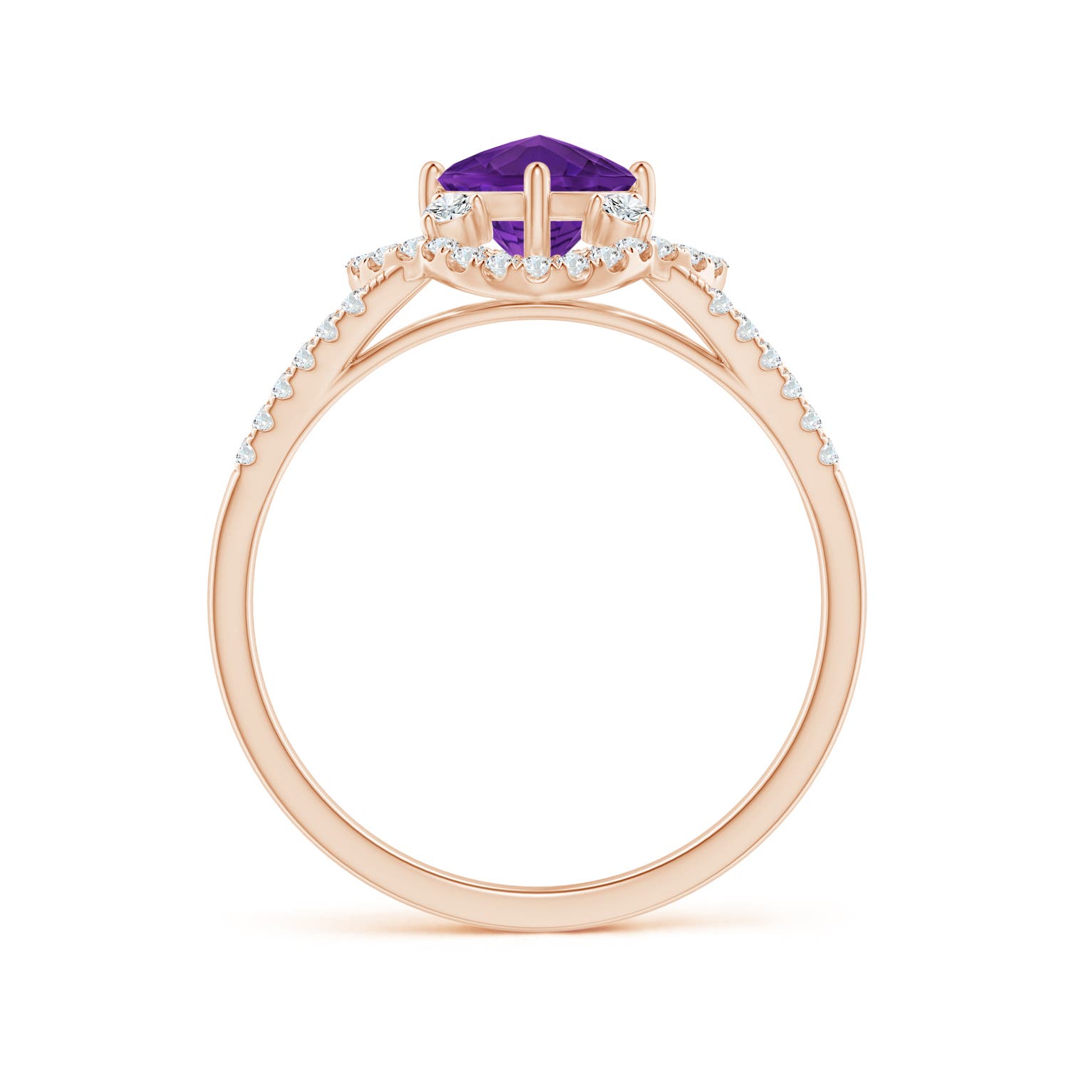 AAAA - Amethyst / 1.04 CT / 14 KT Rose Gold