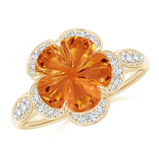 Five Petal Flower AAAA Citrine