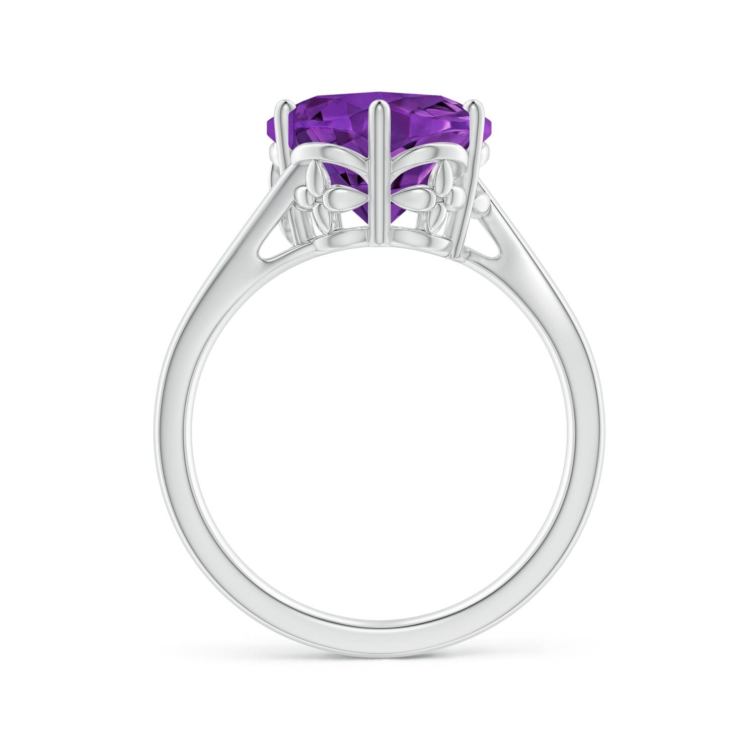 AAAA - Amethyst / 3.5 CT / 14 KT White Gold