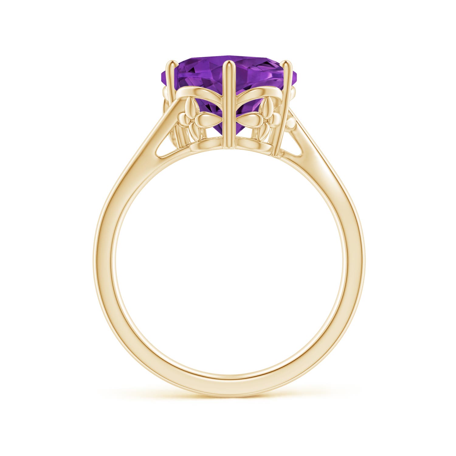 AAAA - Amethyst / 3.5 CT / 14 KT Yellow Gold