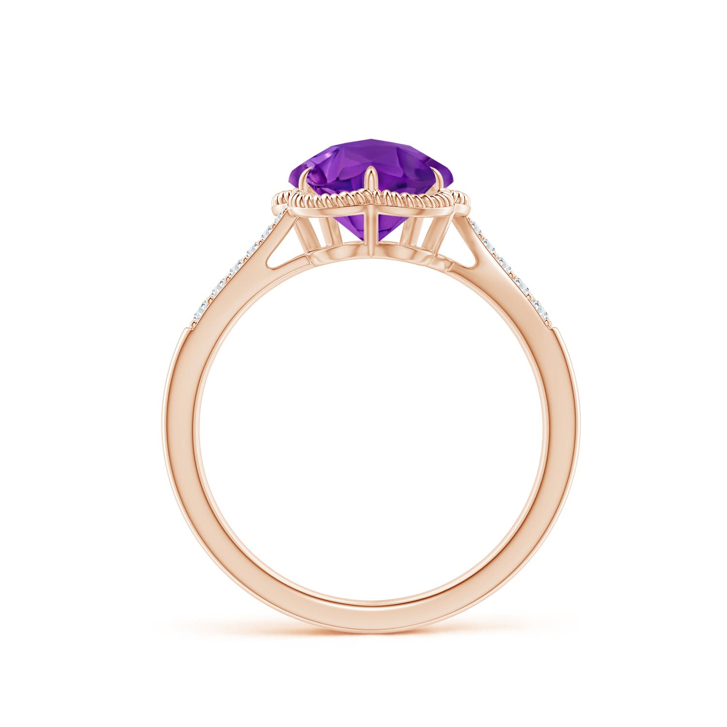 AAAA - Amethyst / 2.09 CT / 14 KT Rose Gold