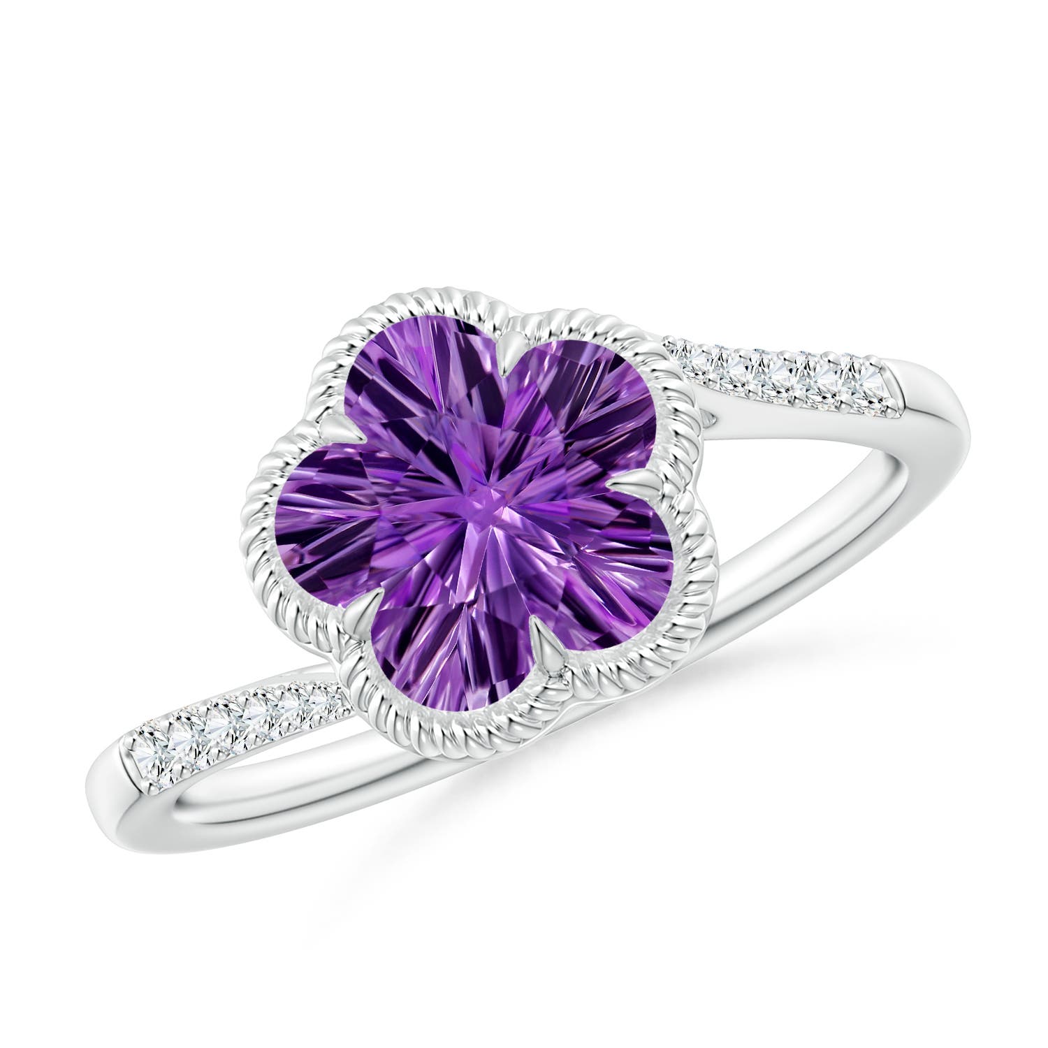 AAAA - Amethyst / 2.09 CT / 14 KT White Gold