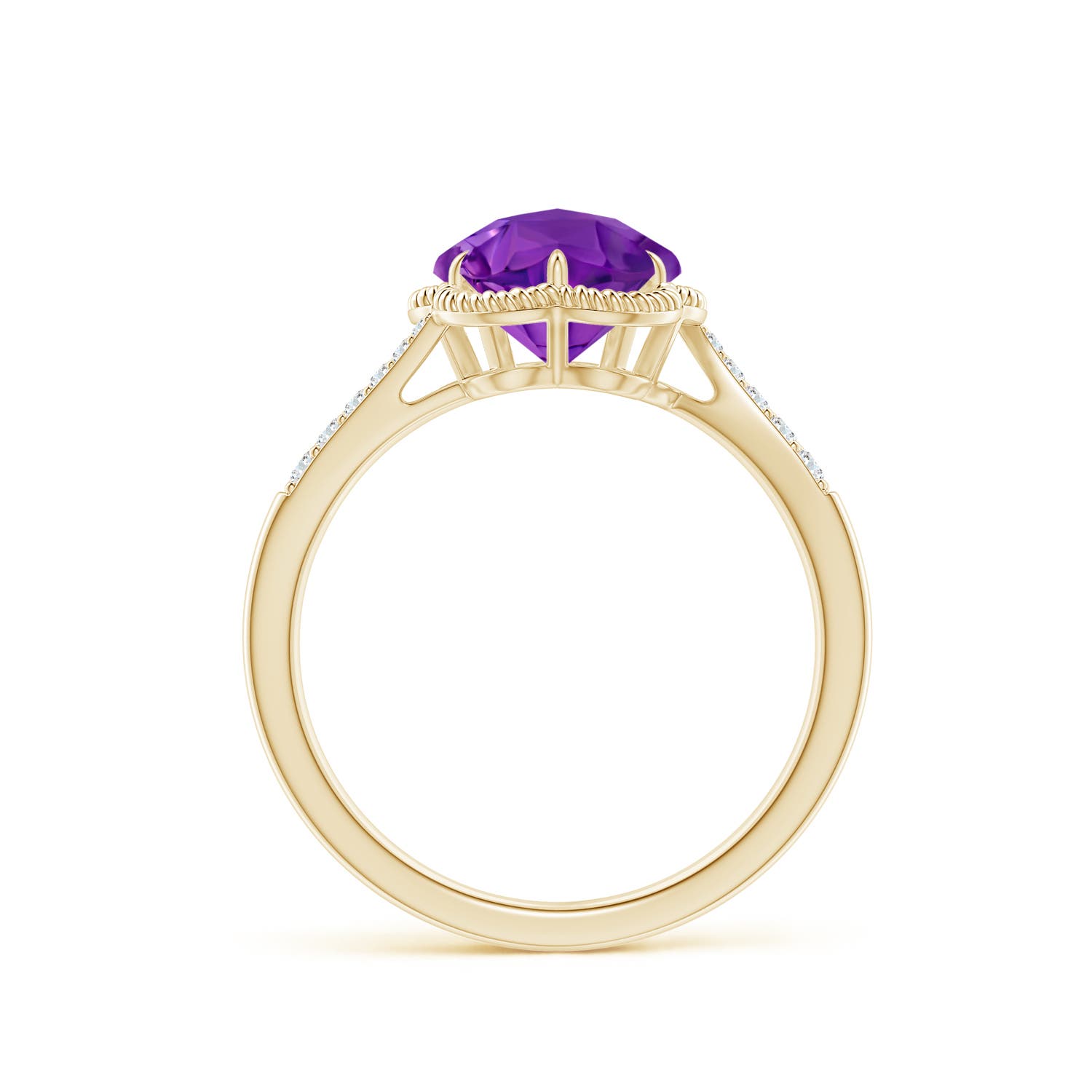 AAAA - Amethyst / 2.09 CT / 14 KT Yellow Gold