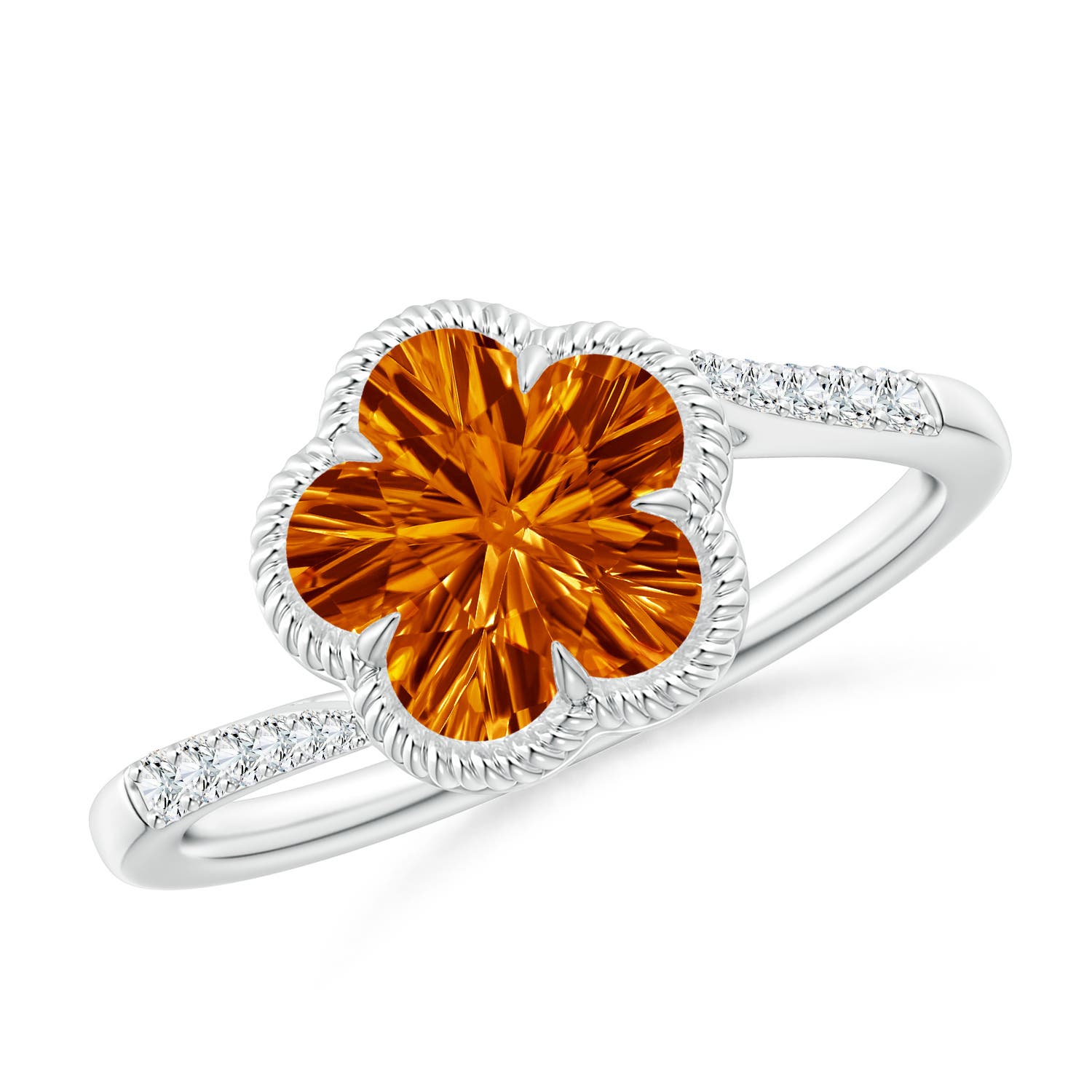 AAAA - Citrine / 2.09 CT / 14 KT White Gold