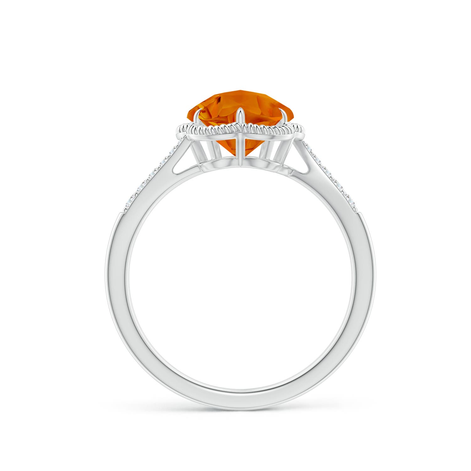 AAAA - Citrine / 2.09 CT / 14 KT White Gold