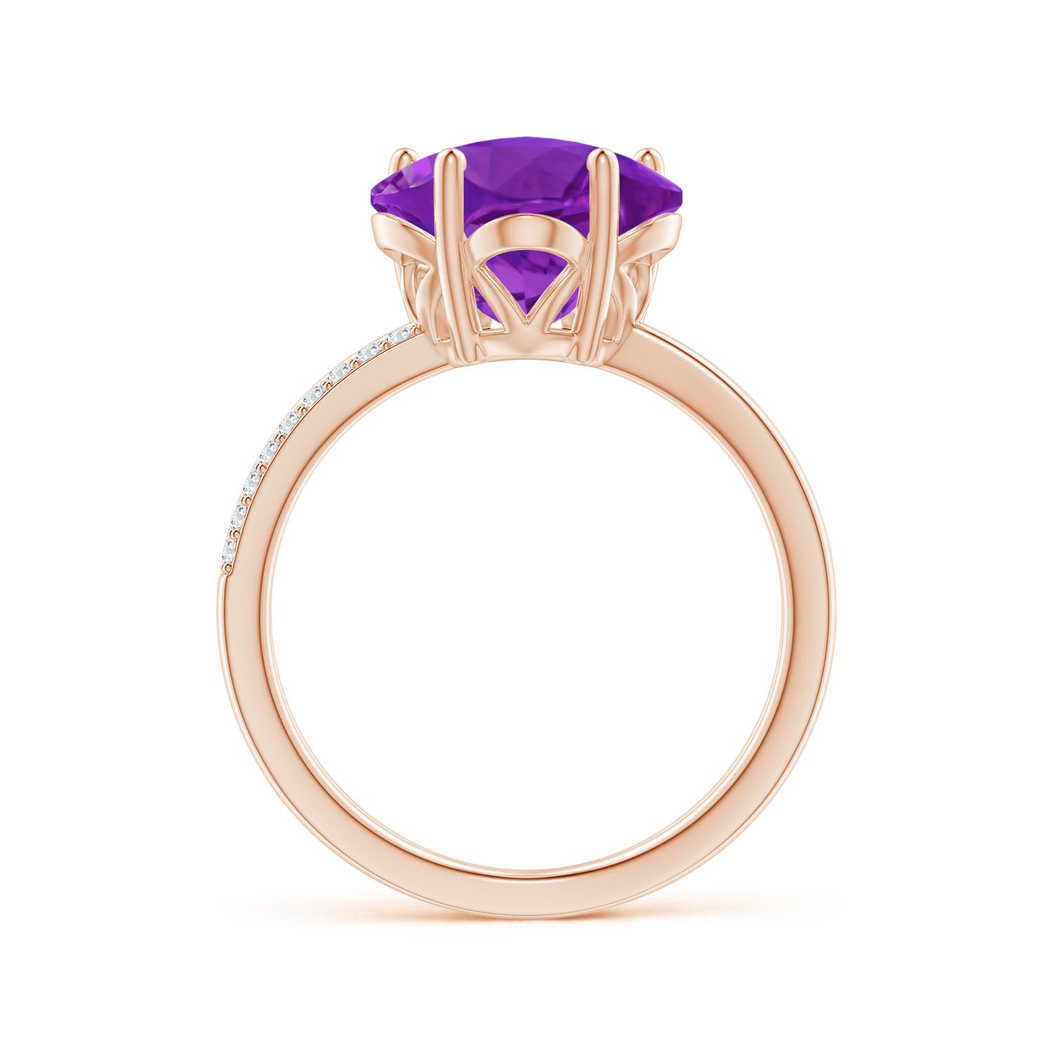 AAAA - Amethyst / 3.19 CT / 14 KT Rose Gold