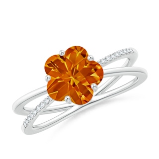 Five Petal Flower AAAA Citrine