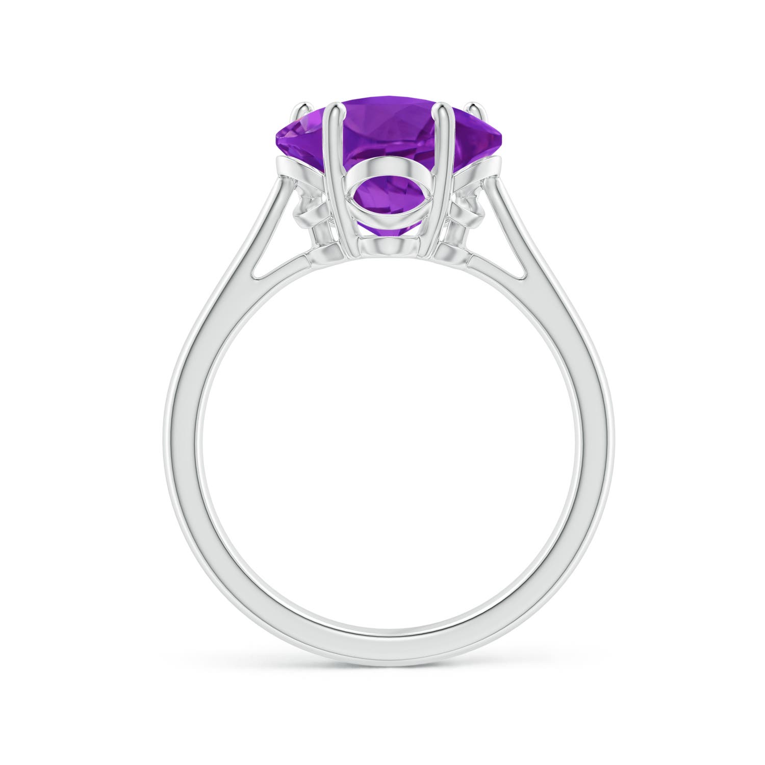 AAAA - Amethyst / 3.1 CT / 14 KT White Gold