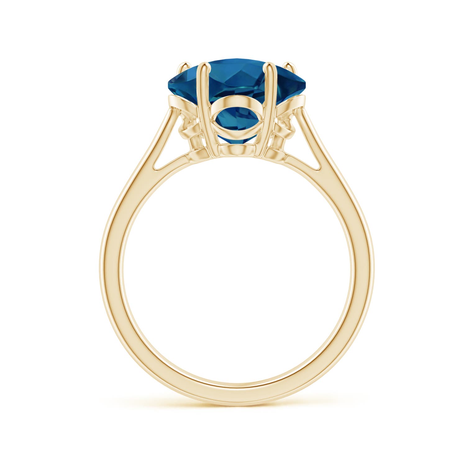 AAAA - London Blue Topaz / 3.7 CT / 14 KT Yellow Gold