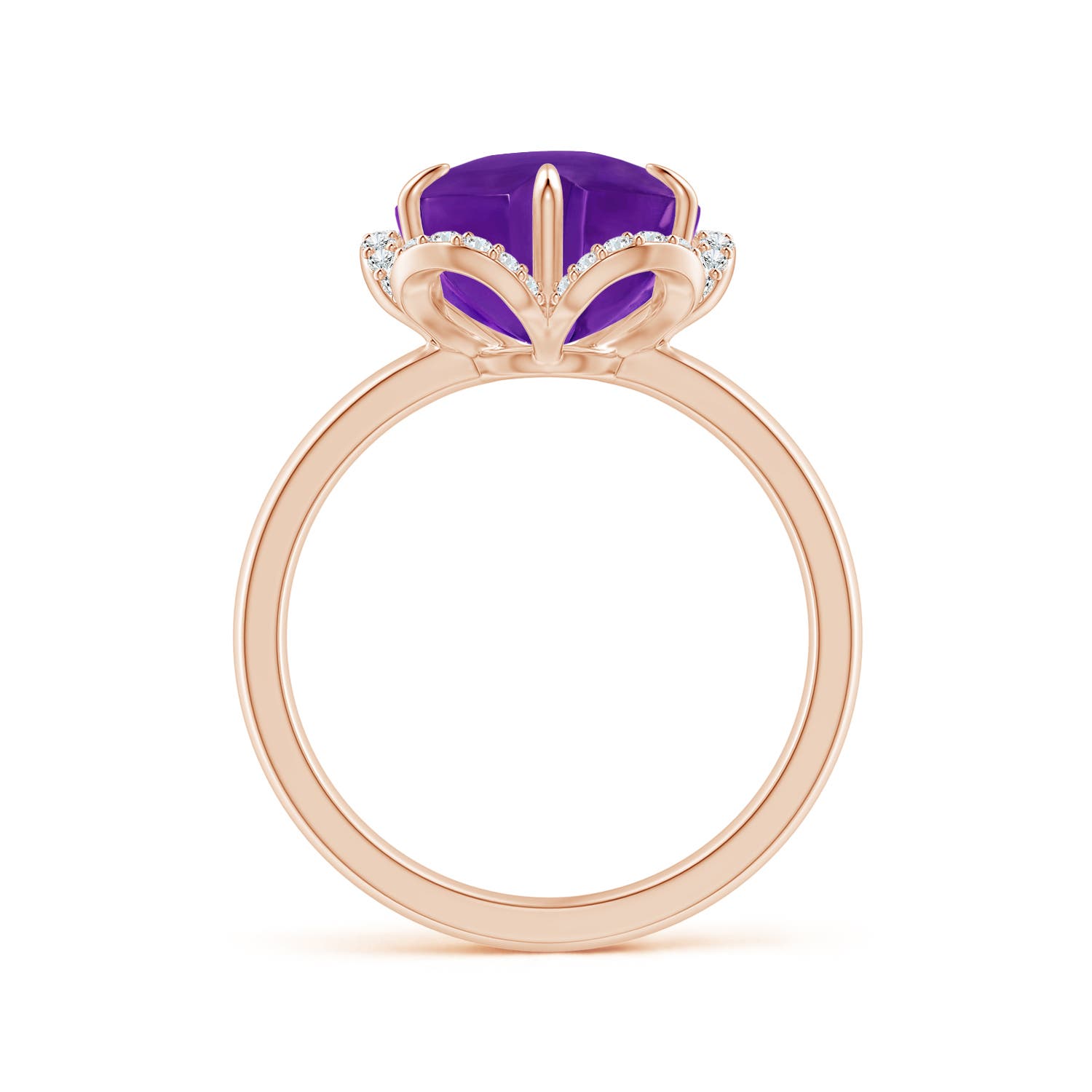 AAAA - Amethyst / 4.55 CT / 14 KT Rose Gold