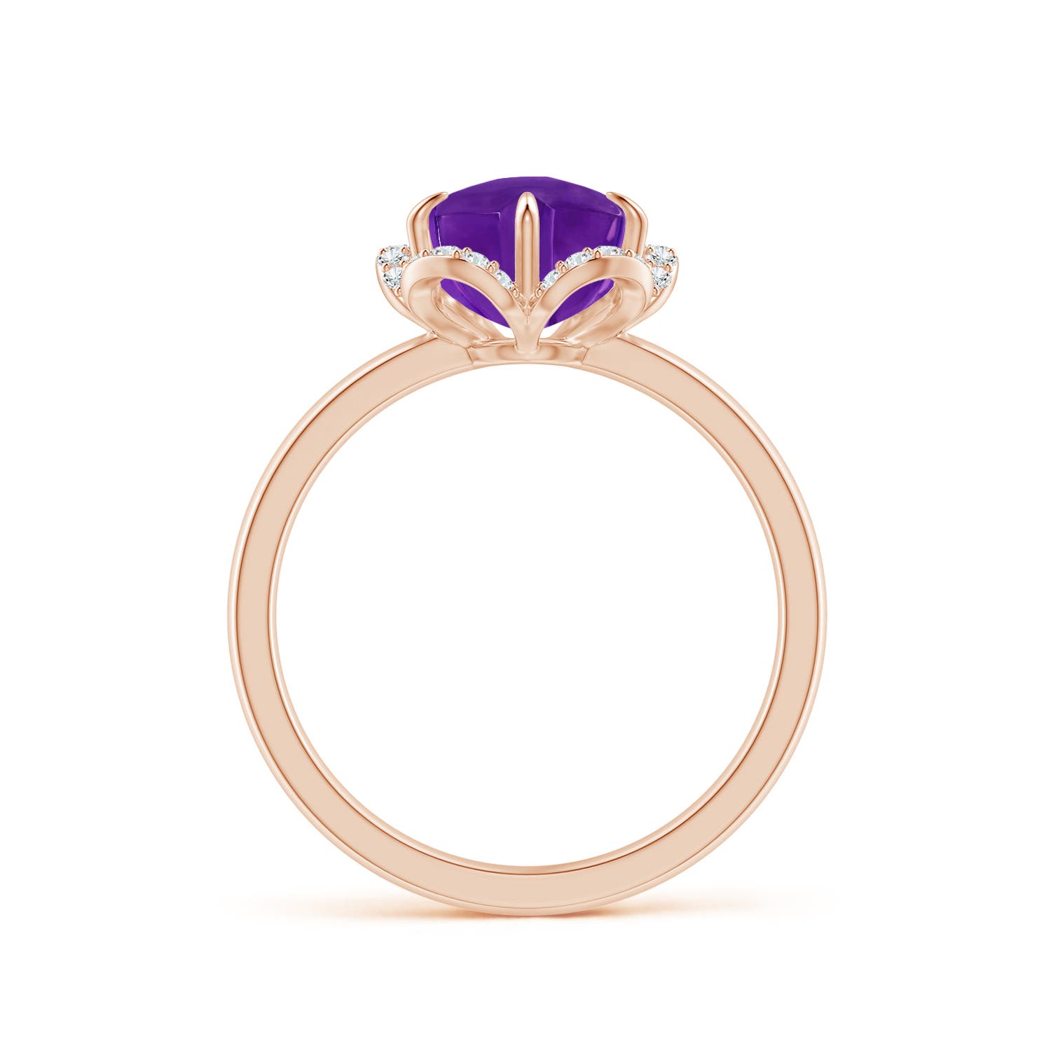 AAAA - Amethyst / 2.21 CT / 14 KT Rose Gold