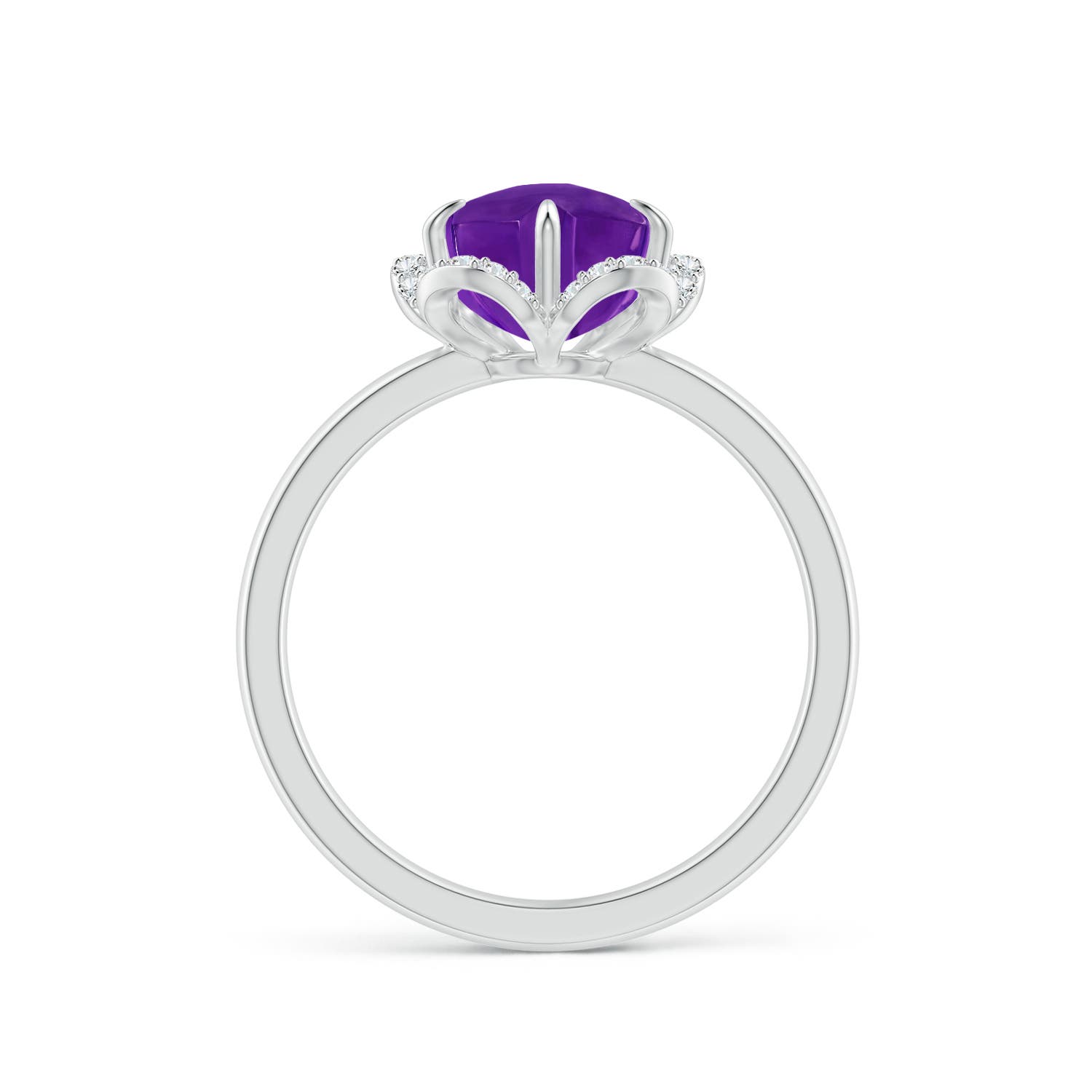 AAAA - Amethyst / 2.21 CT / 14 KT White Gold