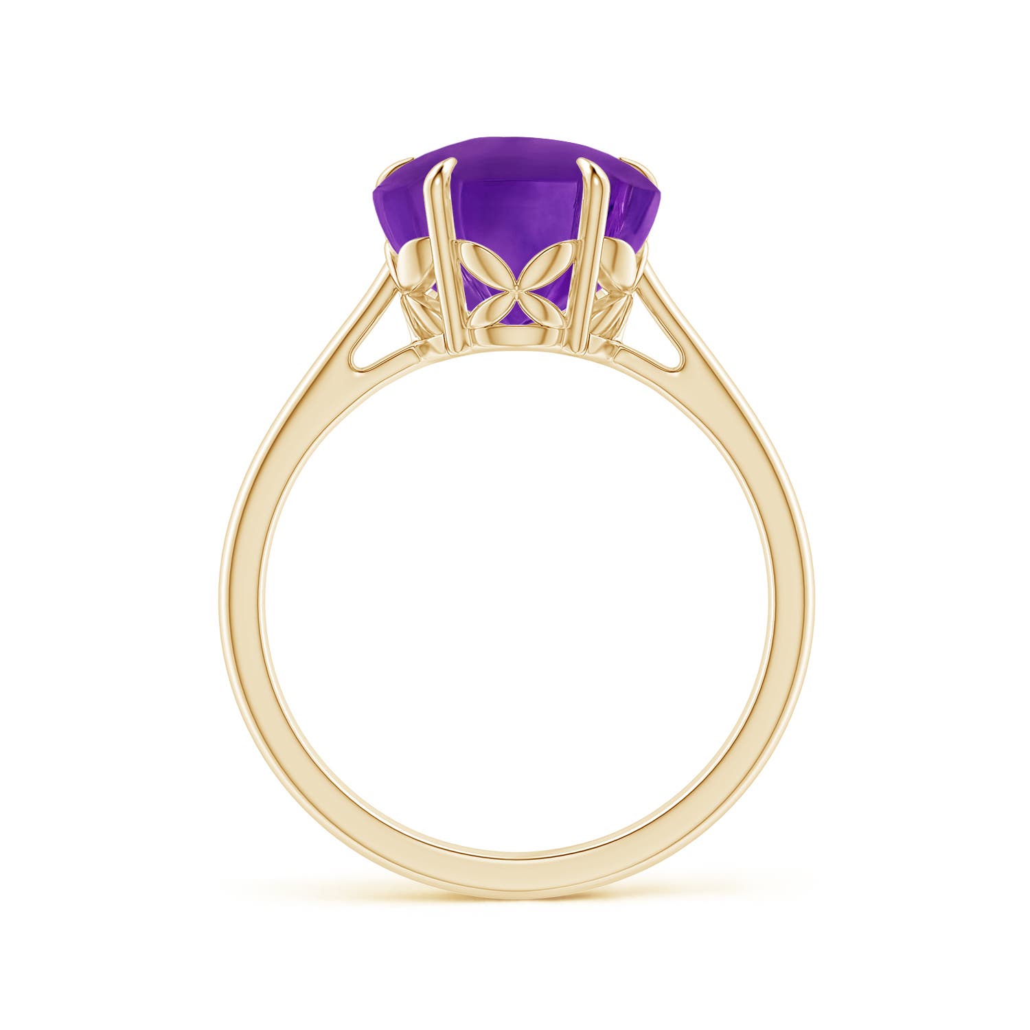 Diamond Shape Purple Amethyst Ring : February Birthstone - Danique Jewelry