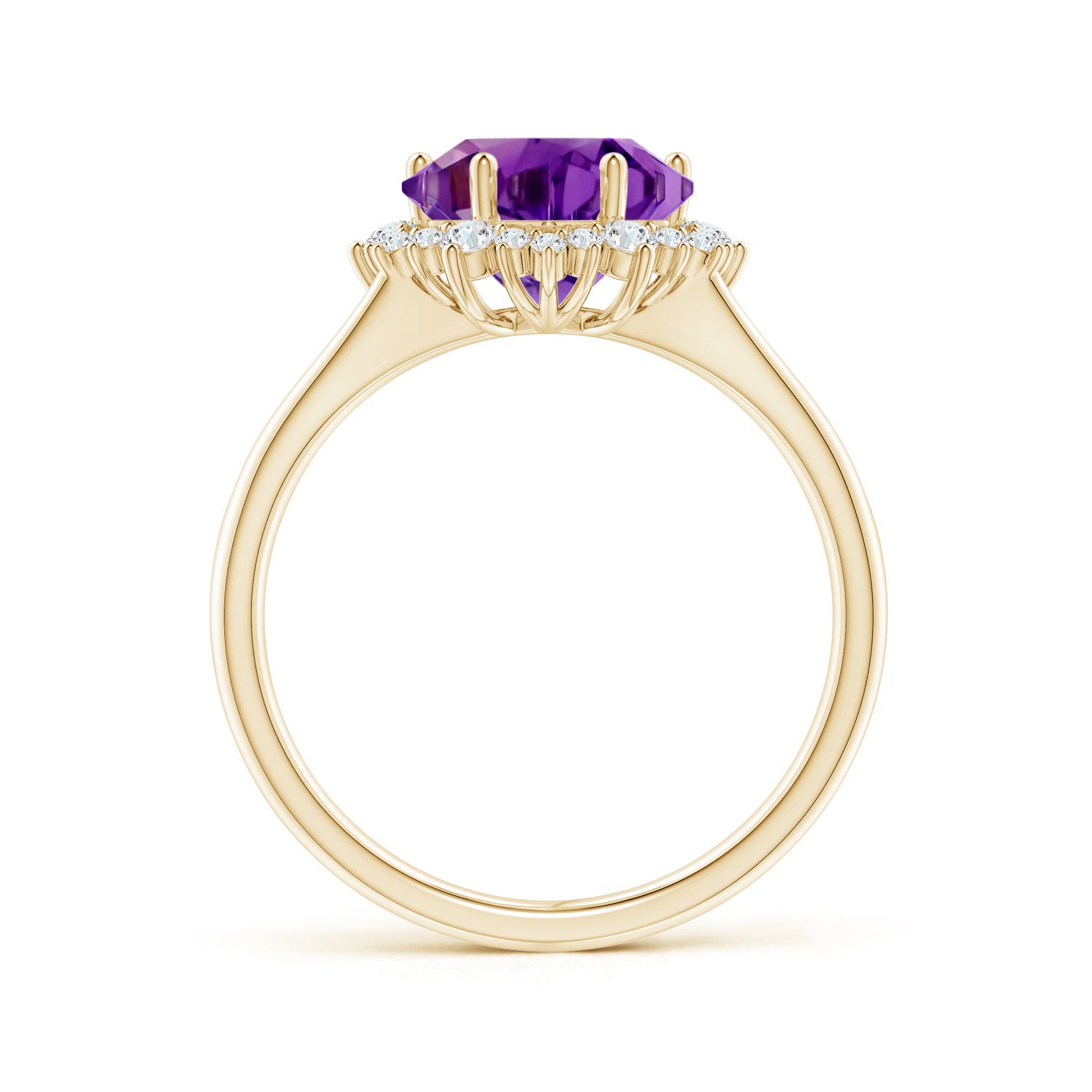 AAAA - Amethyst / 4.76 CT / 14 KT Yellow Gold