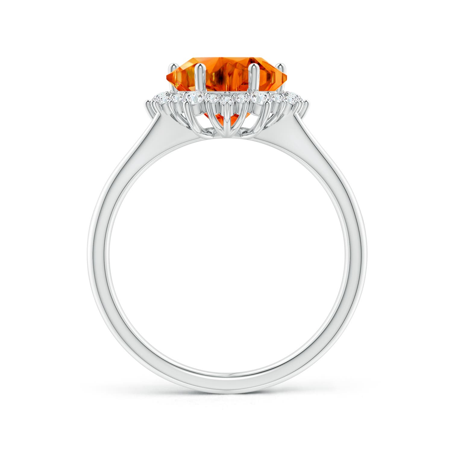 AAAA - Citrine / 4.76 CT / 14 KT White Gold