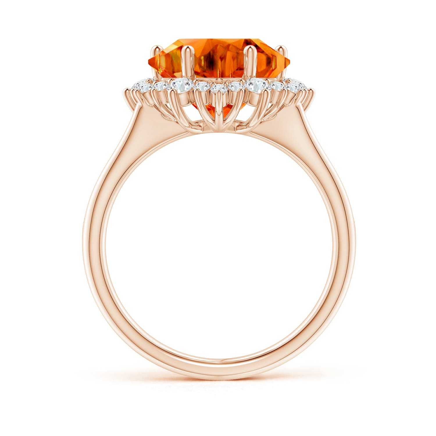 AAAA - Citrine / 7.66 CT / 14 KT Rose Gold