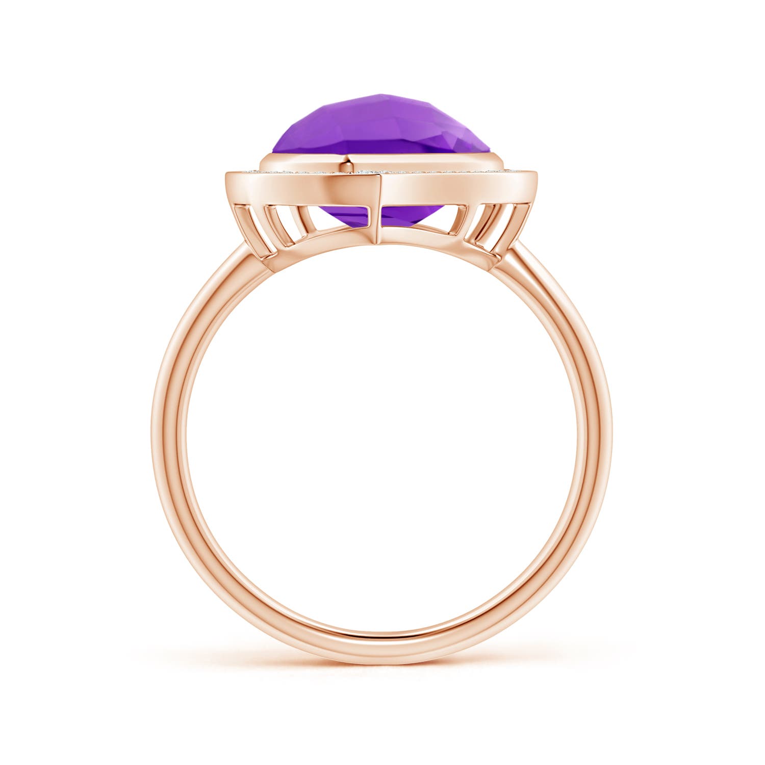 AAAA - Amethyst / 5.65 CT / 14 KT Rose Gold