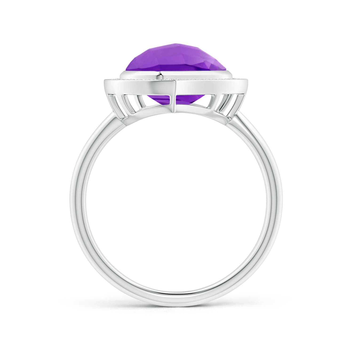 AAAA - Amethyst / 5.65 CT / 14 KT White Gold