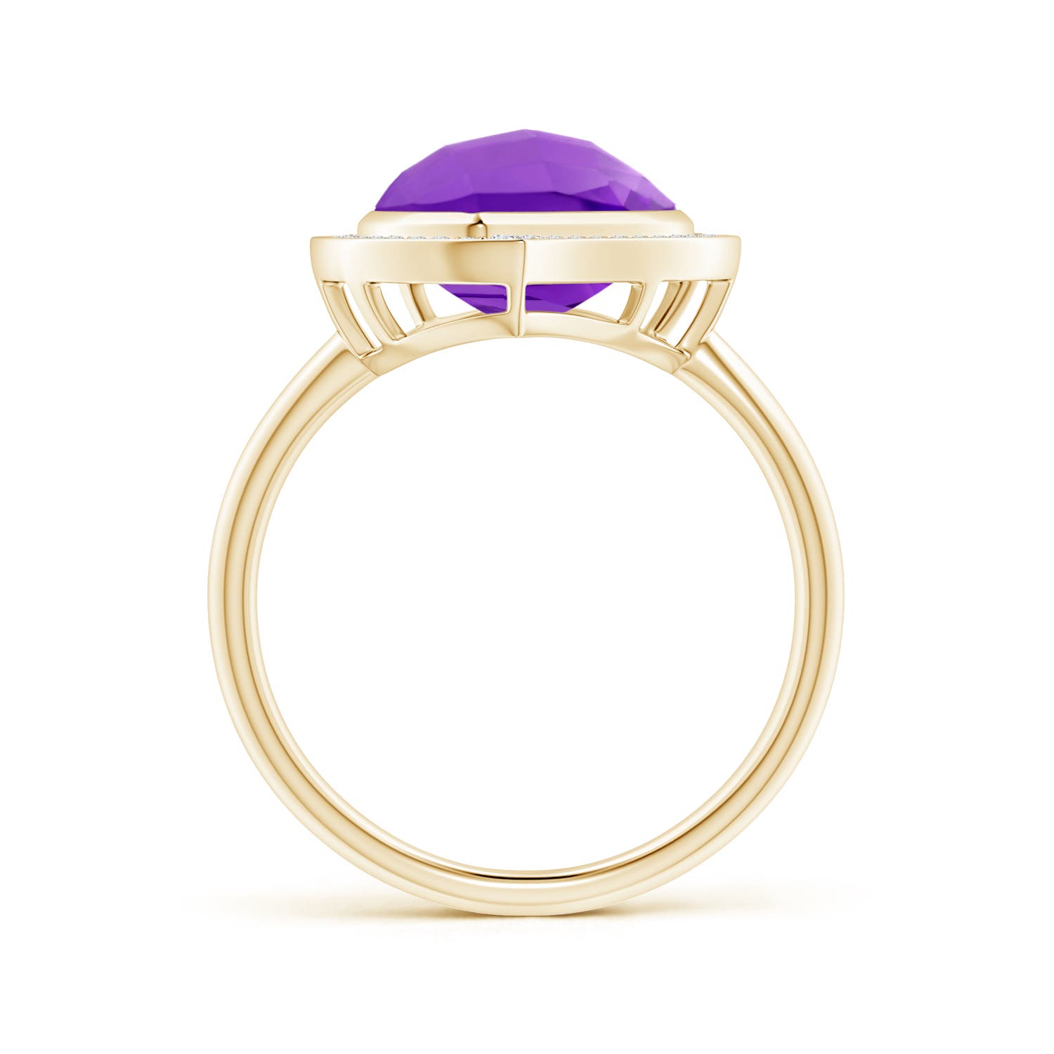 AAAA - Amethyst / 5.65 CT / 14 KT Yellow Gold