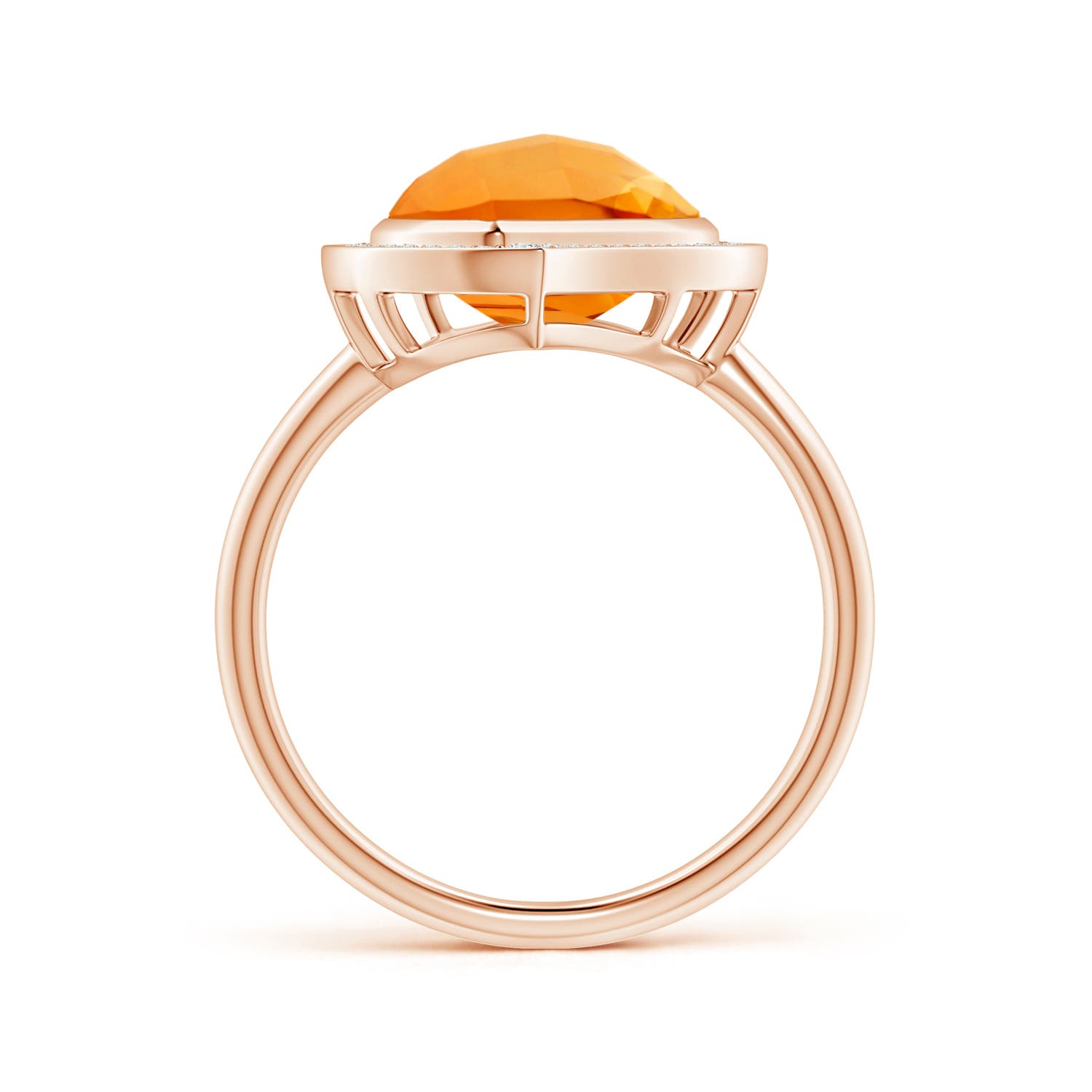 AAAA - Citrine / 5.65 CT / 14 KT Rose Gold