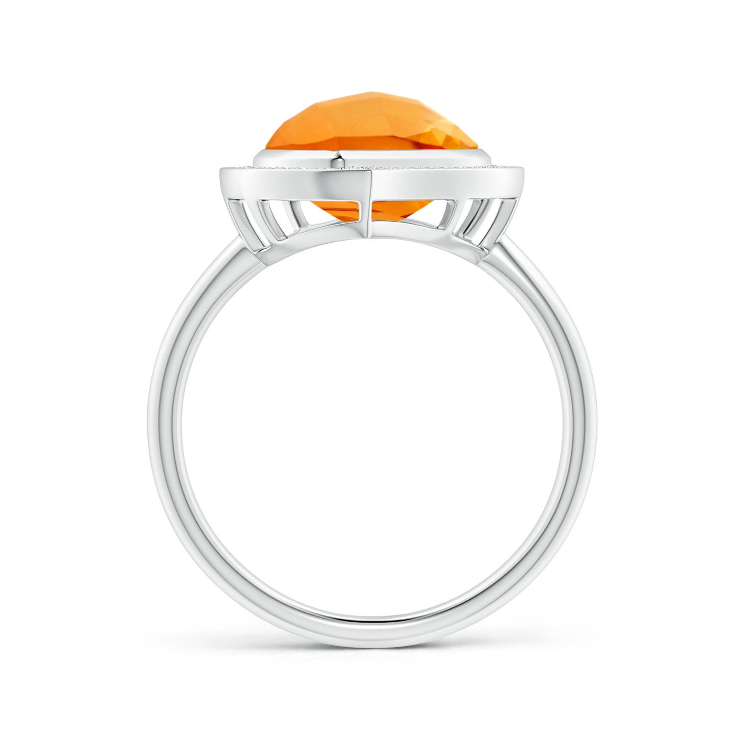 AAAA - Citrine / 5.65 CT / 14 KT White Gold