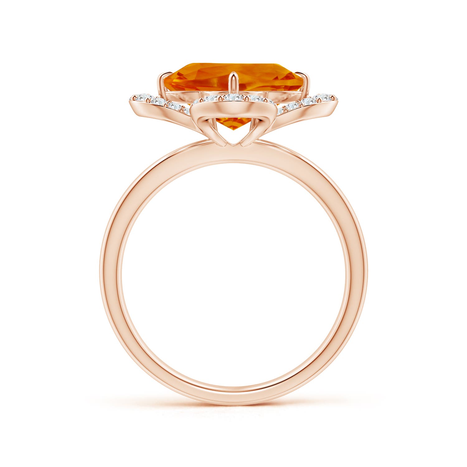 AAAA - Citrine / 3.62 CT / 14 KT Rose Gold