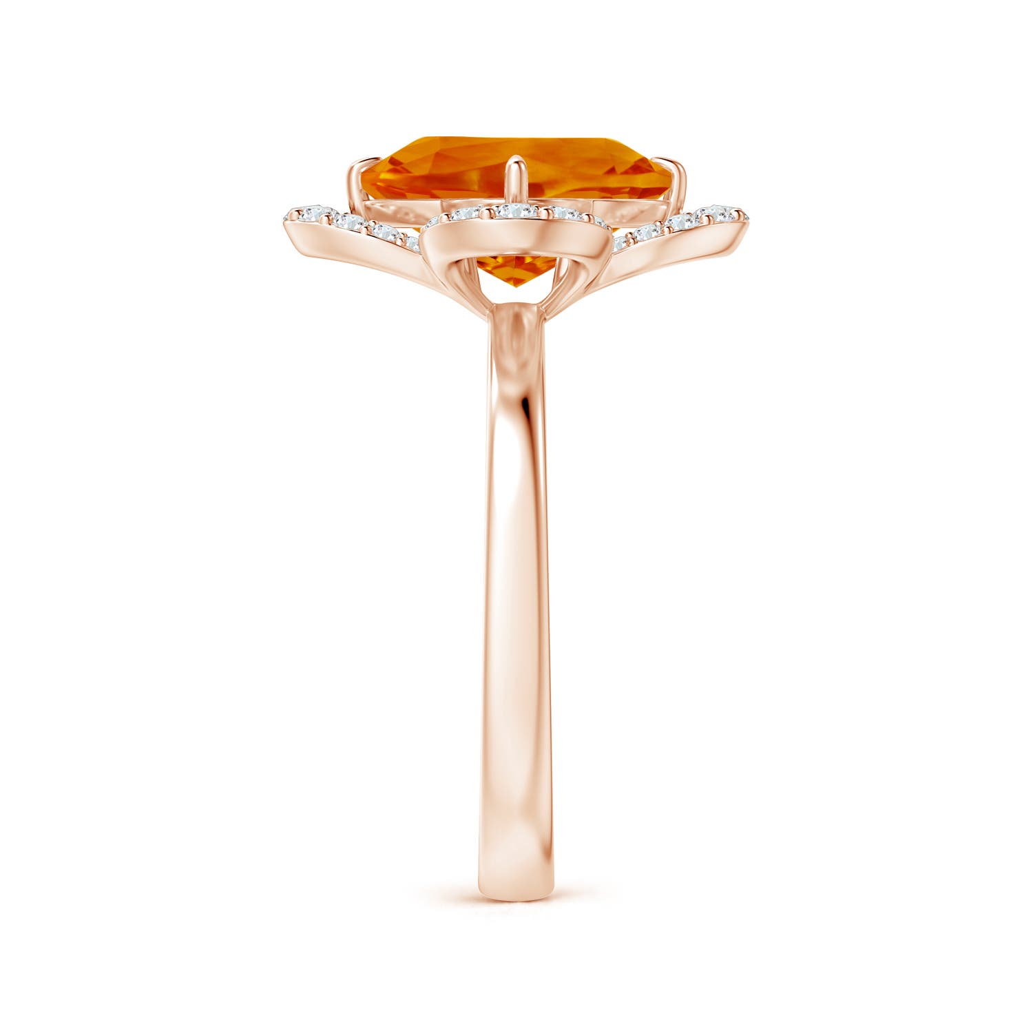 AAAA - Citrine / 3.62 CT / 14 KT Rose Gold