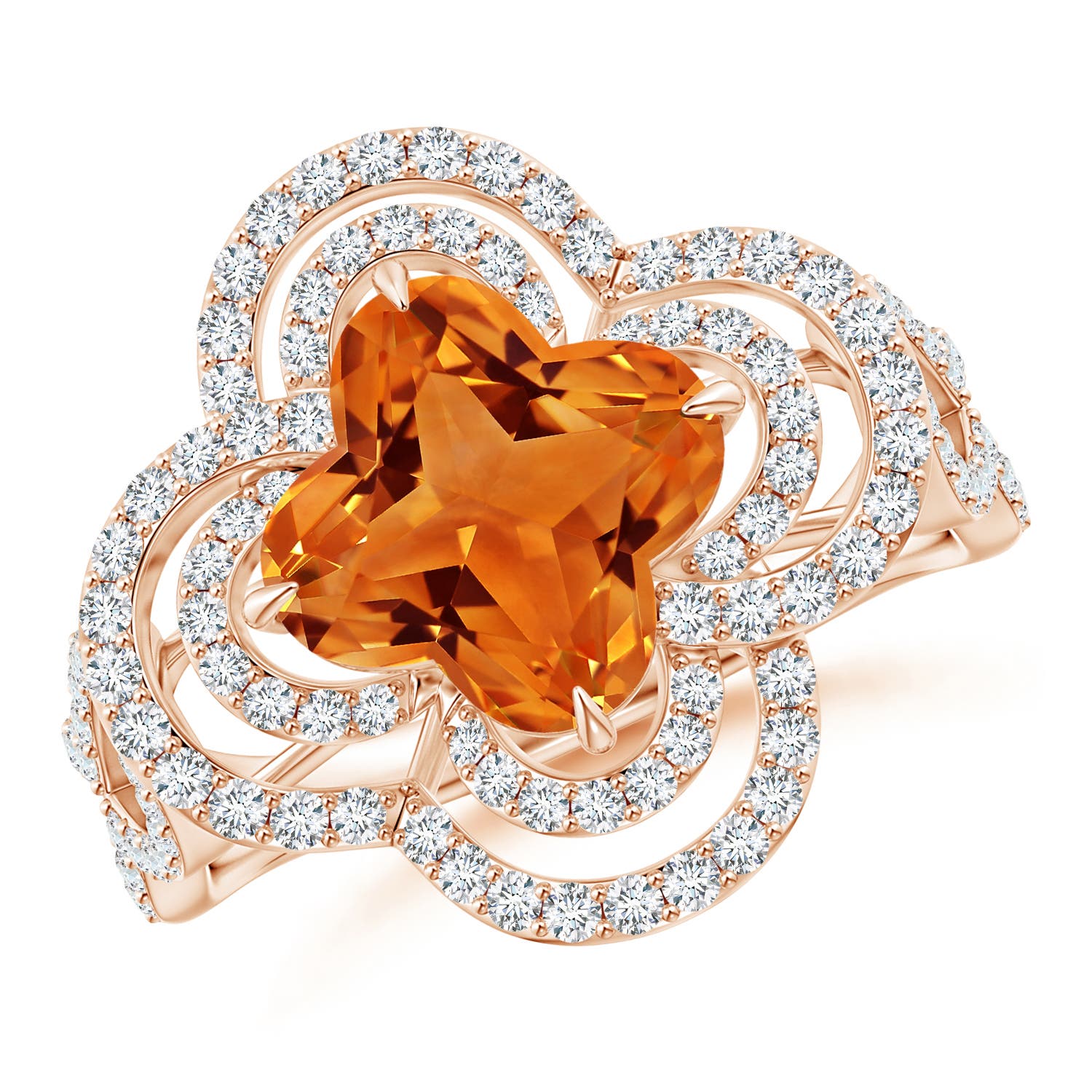 AAAA - Citrine / 2.93 CT / 14 KT Rose Gold